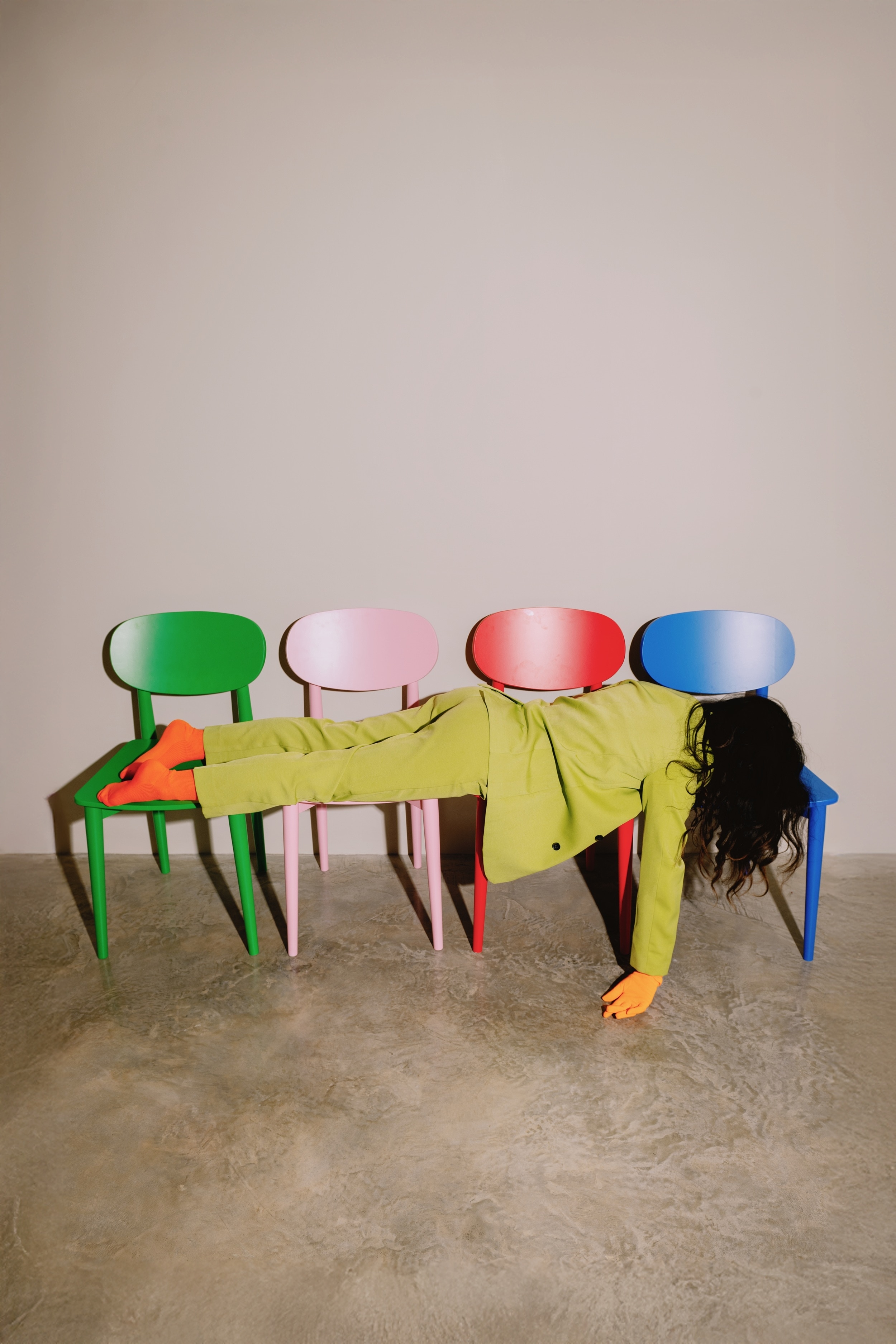 Chaise En Bois - Vert Émeraude/Bleu Prussien/Noir/Rouge Flamme/Bleu De Cornouailles