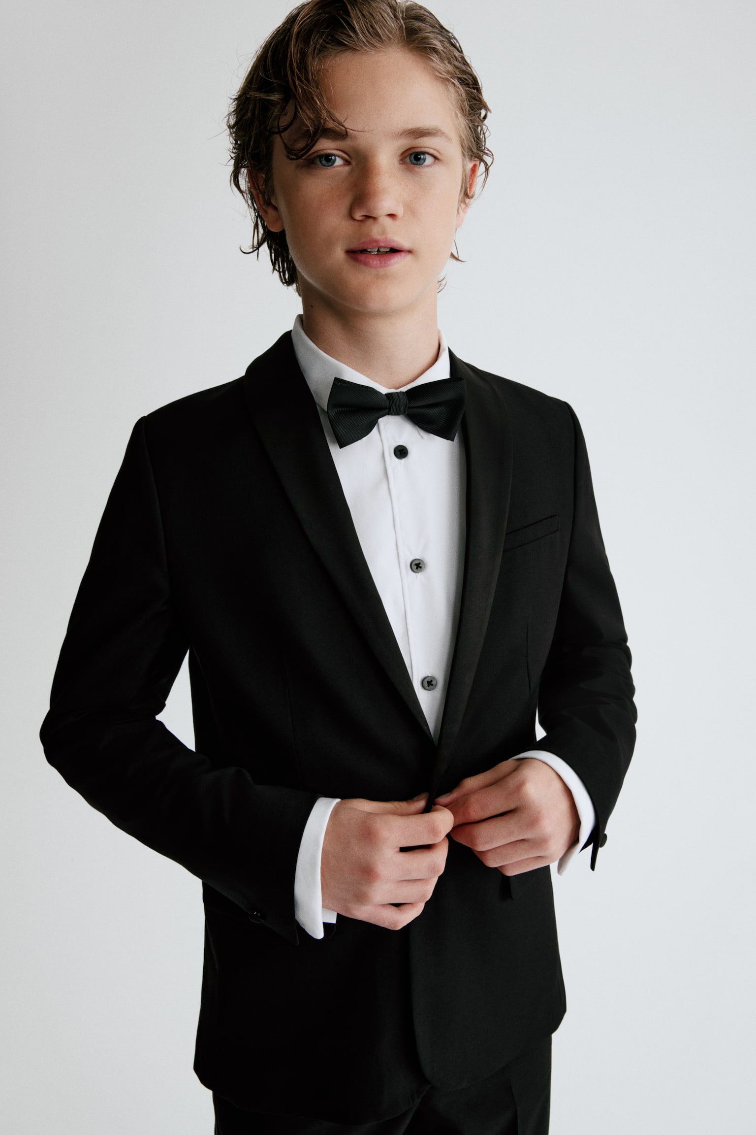 Детские комплекты H&M 2-piece Tuxedo Set, цвет: Чёрный — фото 5