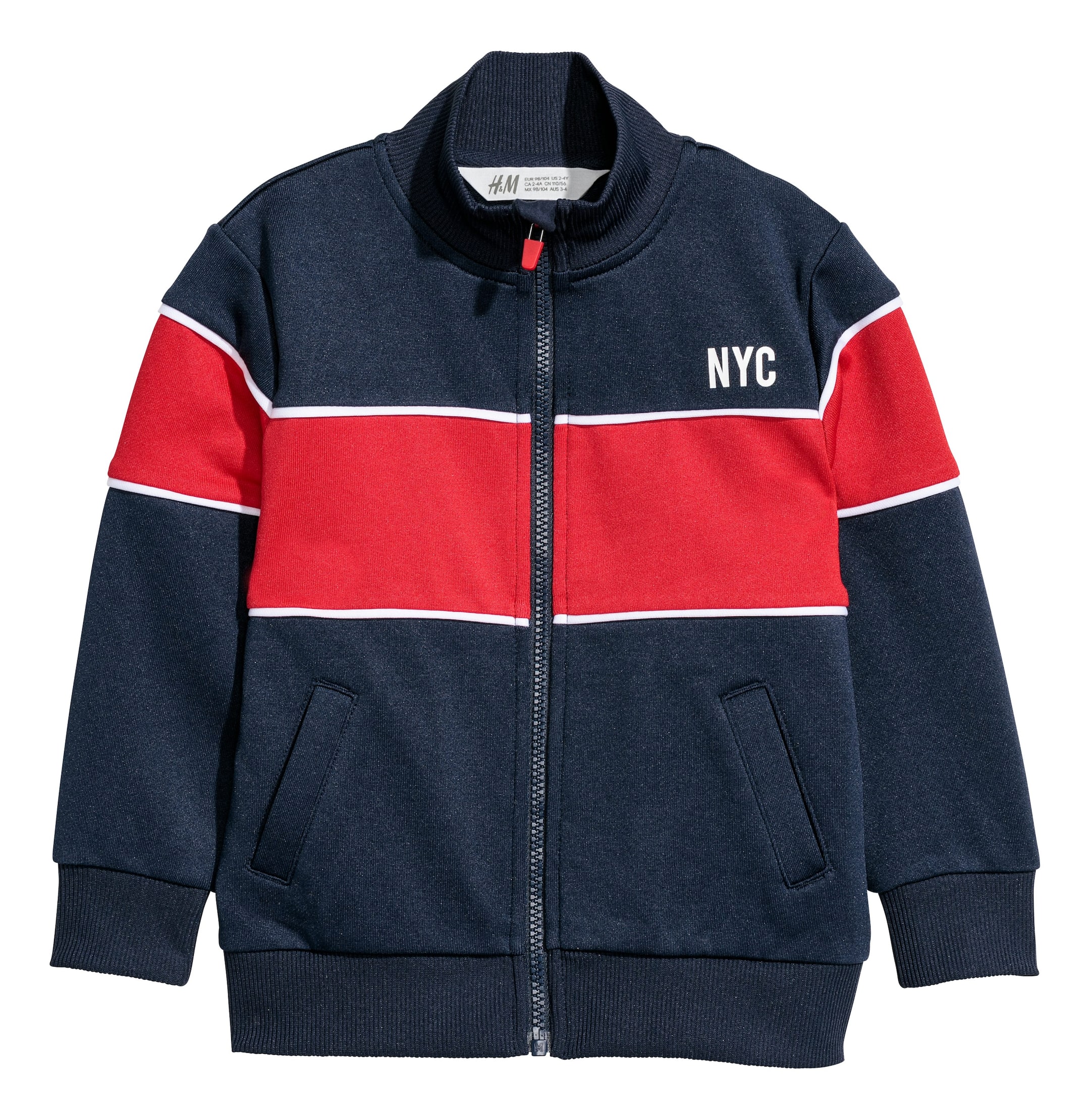 Büyük resmi görüntüle: Spor Ceketi - Koyu mavi/Blok renkli - ÇOCUK | H&M TR 1