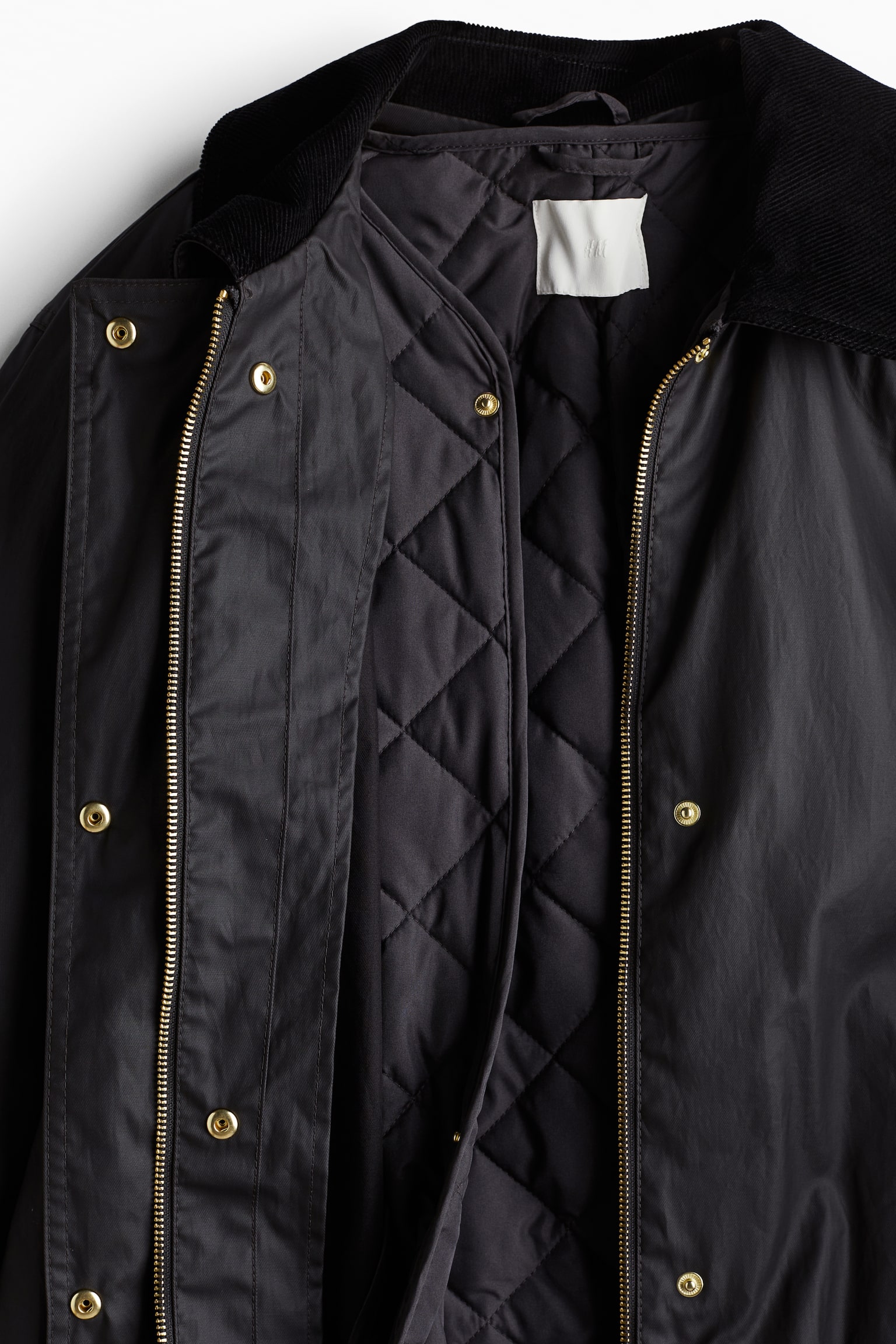 Waxed coat - Black/Dark brown - 6