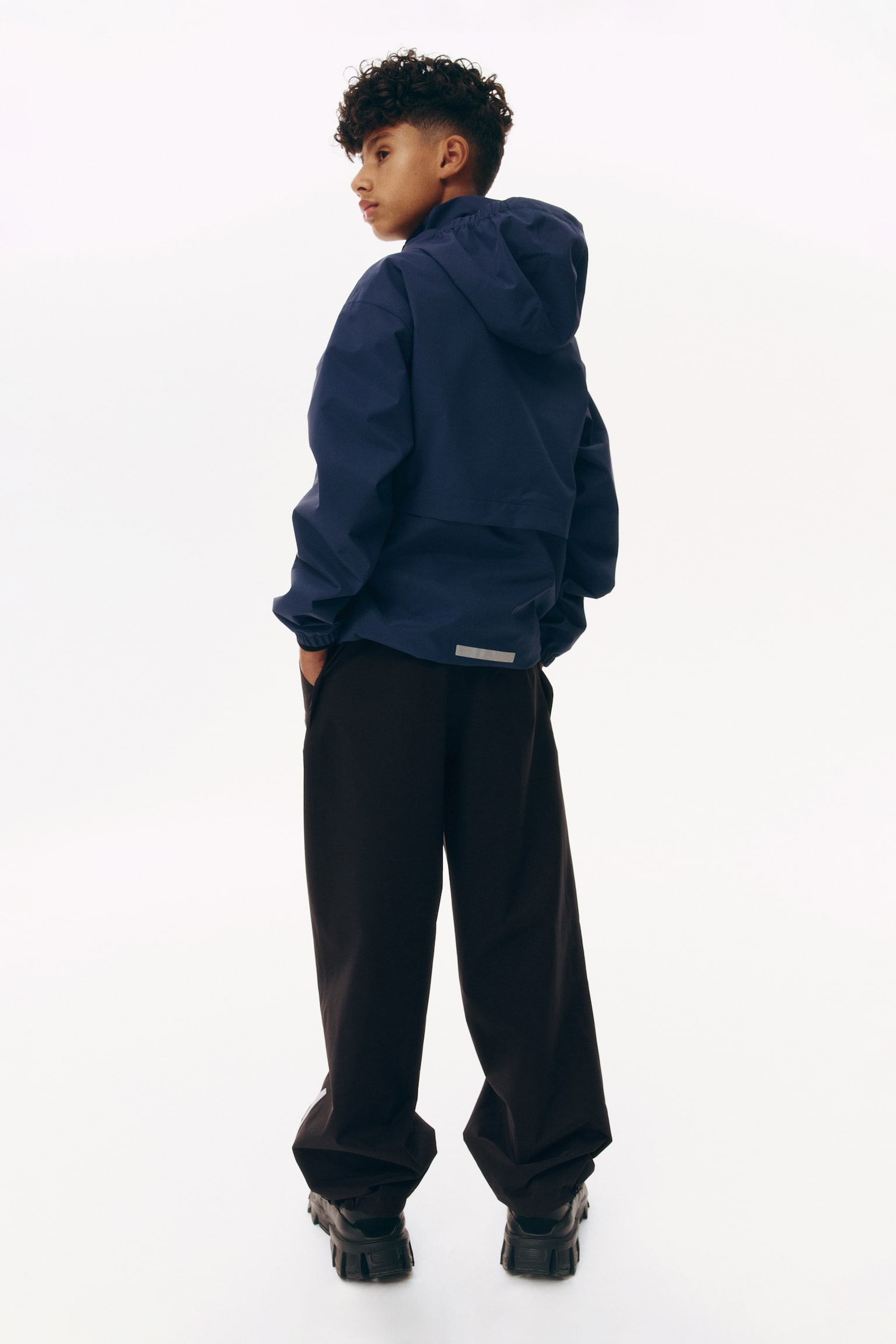 Unisex rain trousers with StormMove™ - Black/Khaki green - 3