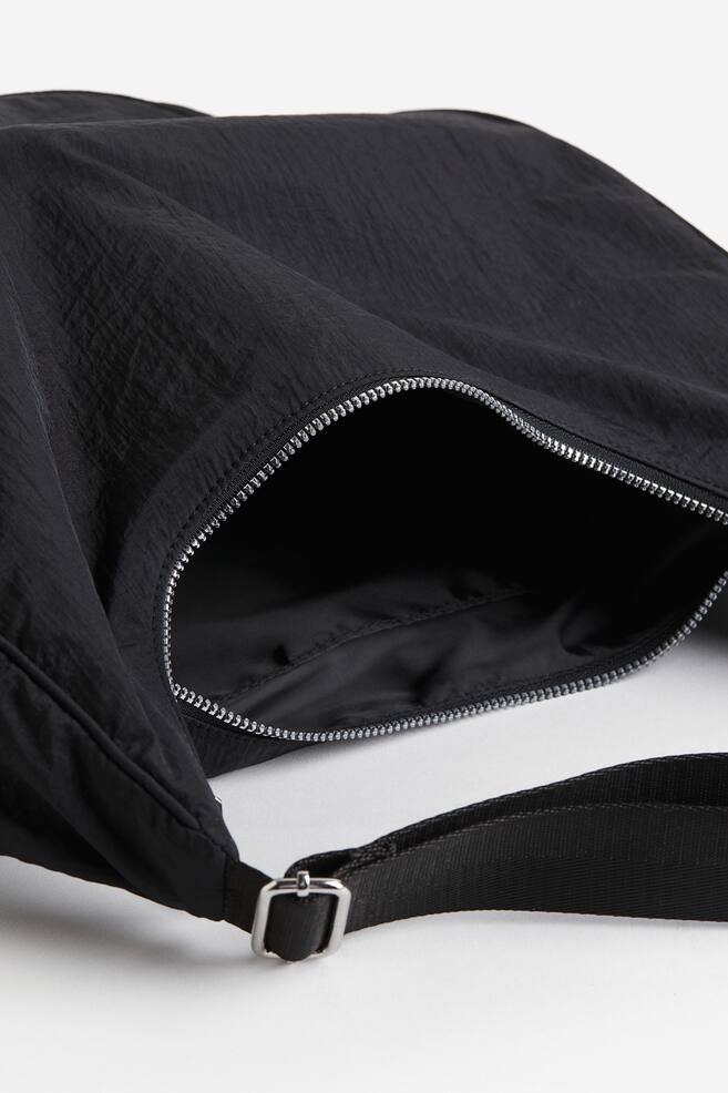 Nylon shoulder bag - Black - 4