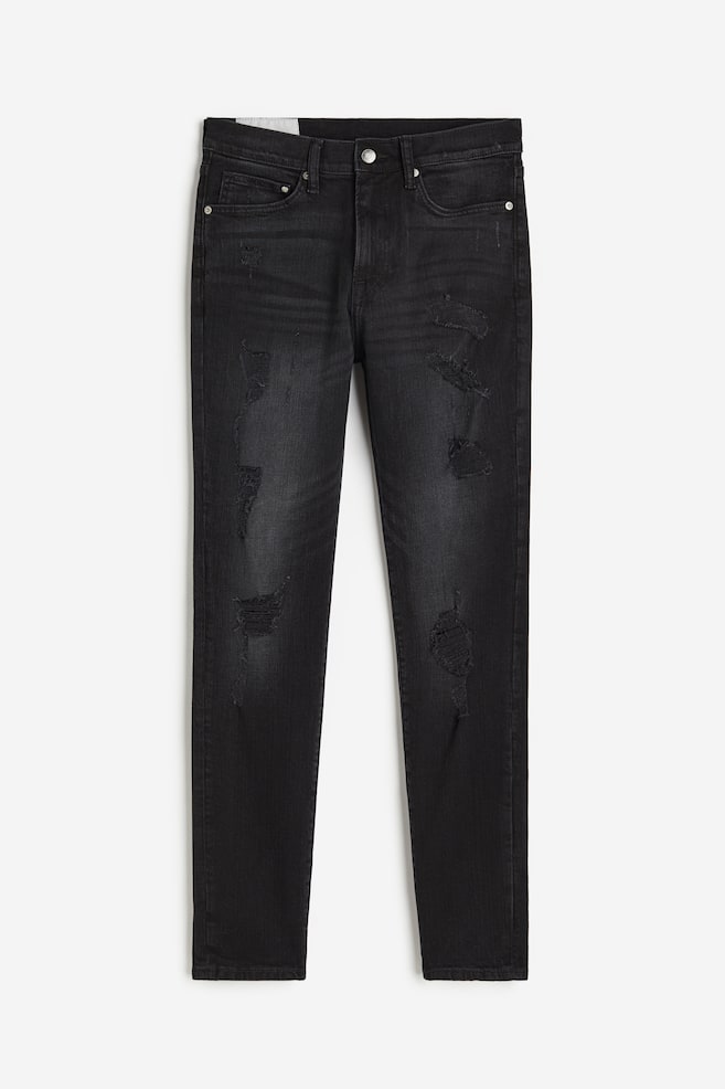 Skinny Jeans - Sort/Denimblå - 2