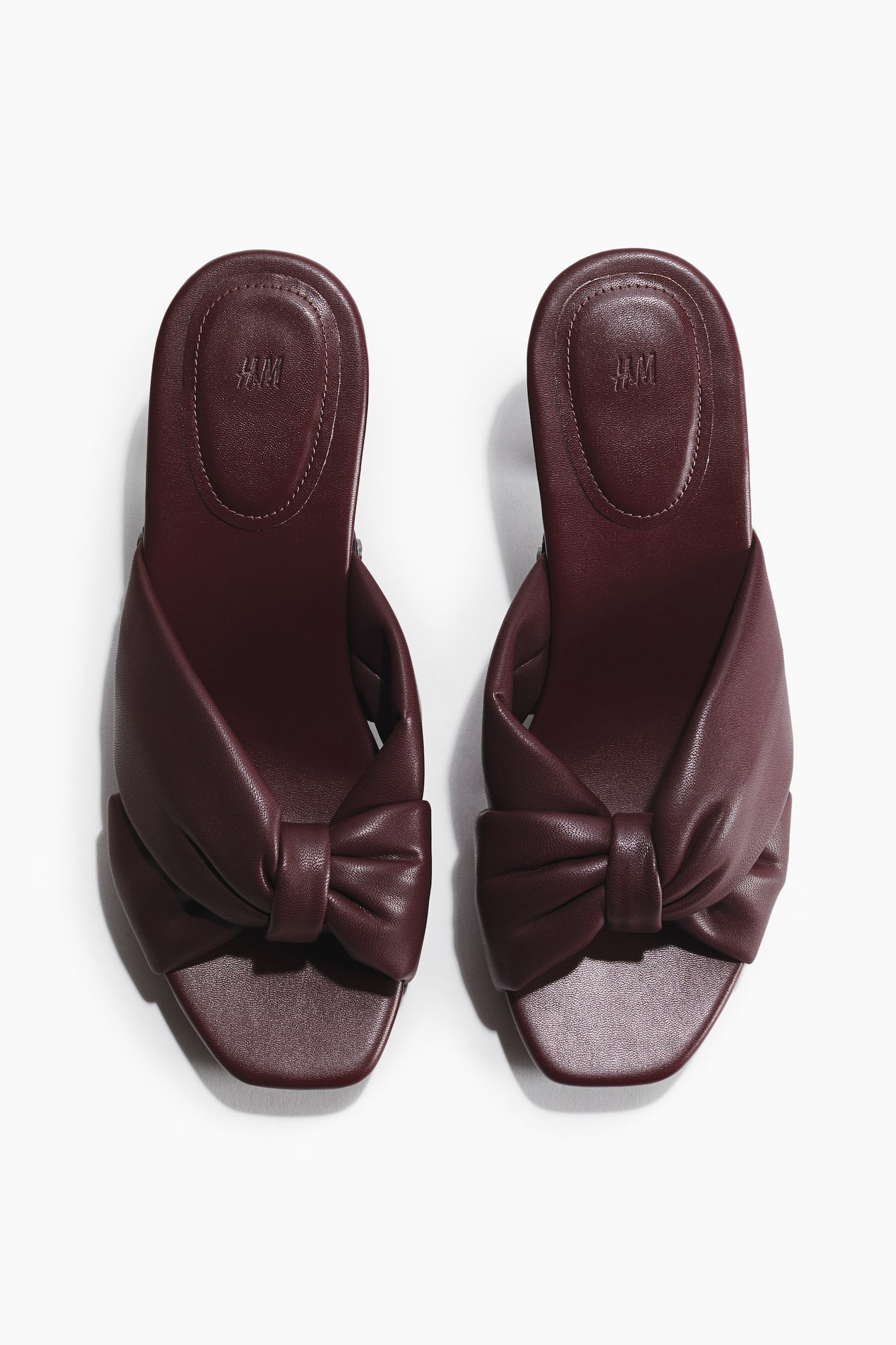 Heeled clog-look sandals - 3