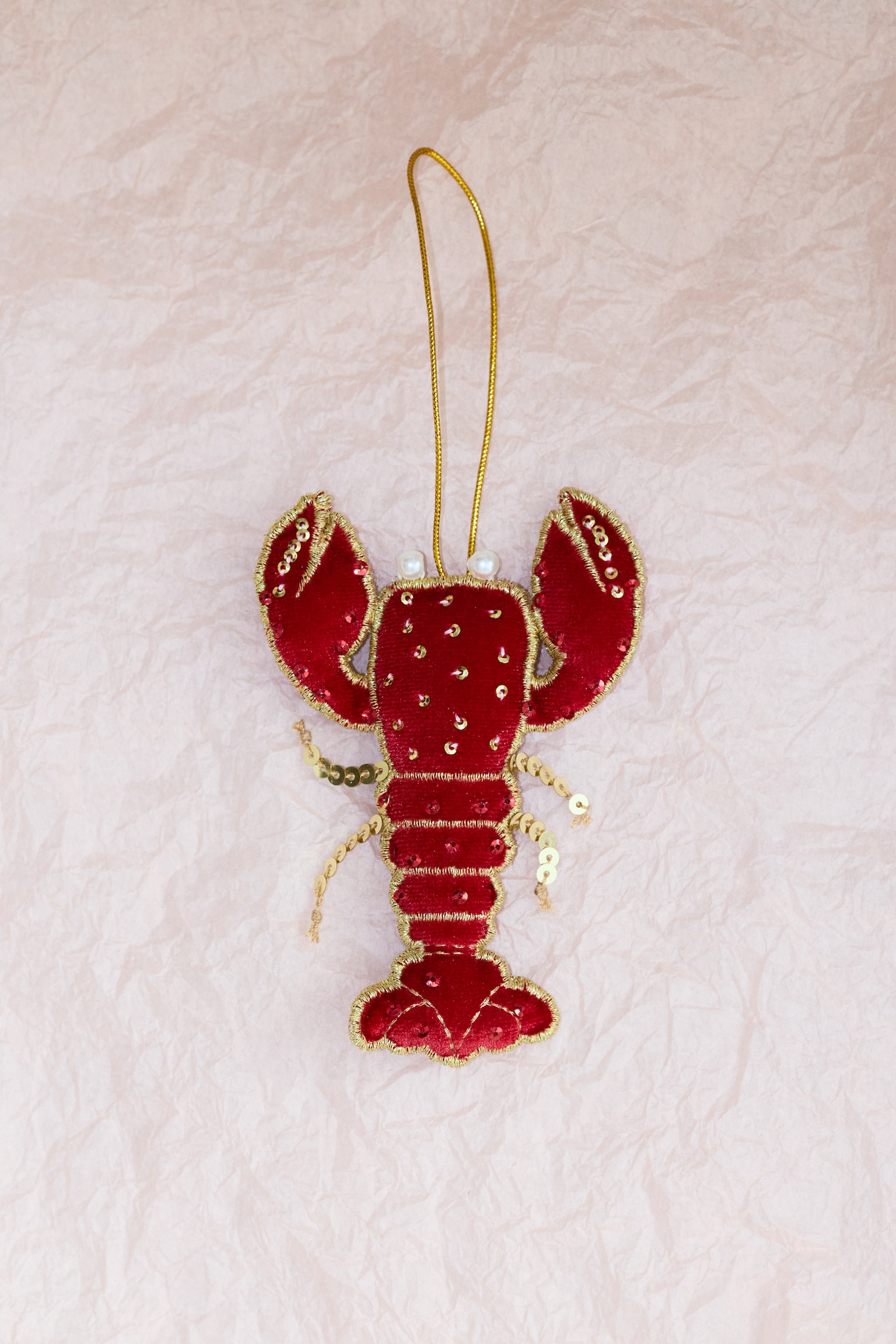 Embellished Christmas tree decoration - Red/Lobster/Red/Caviar/Gold-coloured/Coupe/Silver-coloured/Clam/White/Star/Green/Christmas tree/Red/Bon-bon/Dark green/House/Red/Car/Silver-coloured/Bow/Green/Bon-bon/Gold-coloured/Pineapple - 2