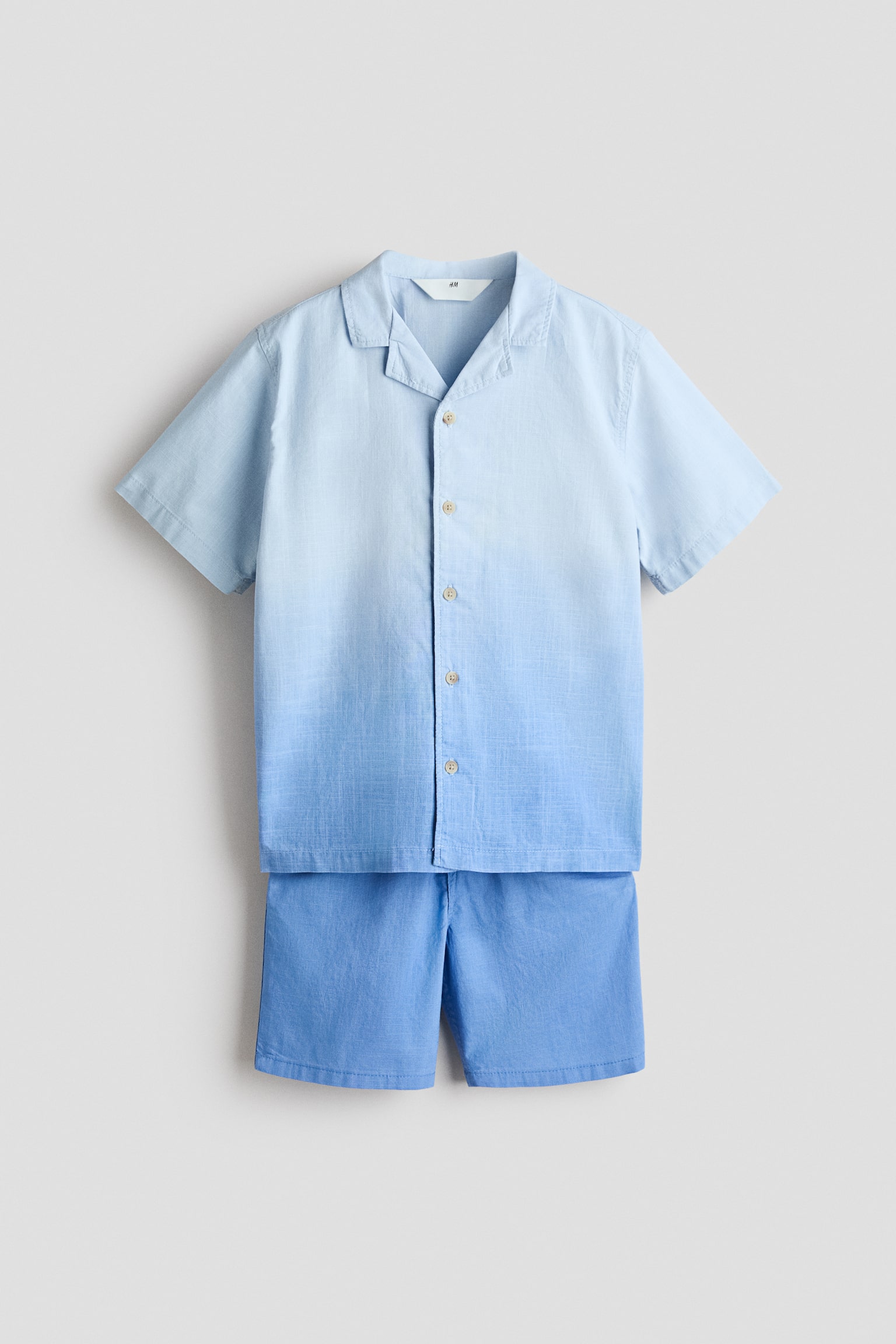 2-piece poplin set-Blue/Ombre - 1