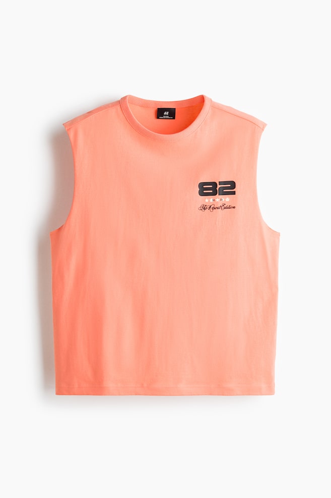 Loose-Fit Printed Sleeveless T-Shirt - Coral pink/82/White/Côte d'Azur Edition/Dark gray/Offshore/Black/Côte d'Azur - 1