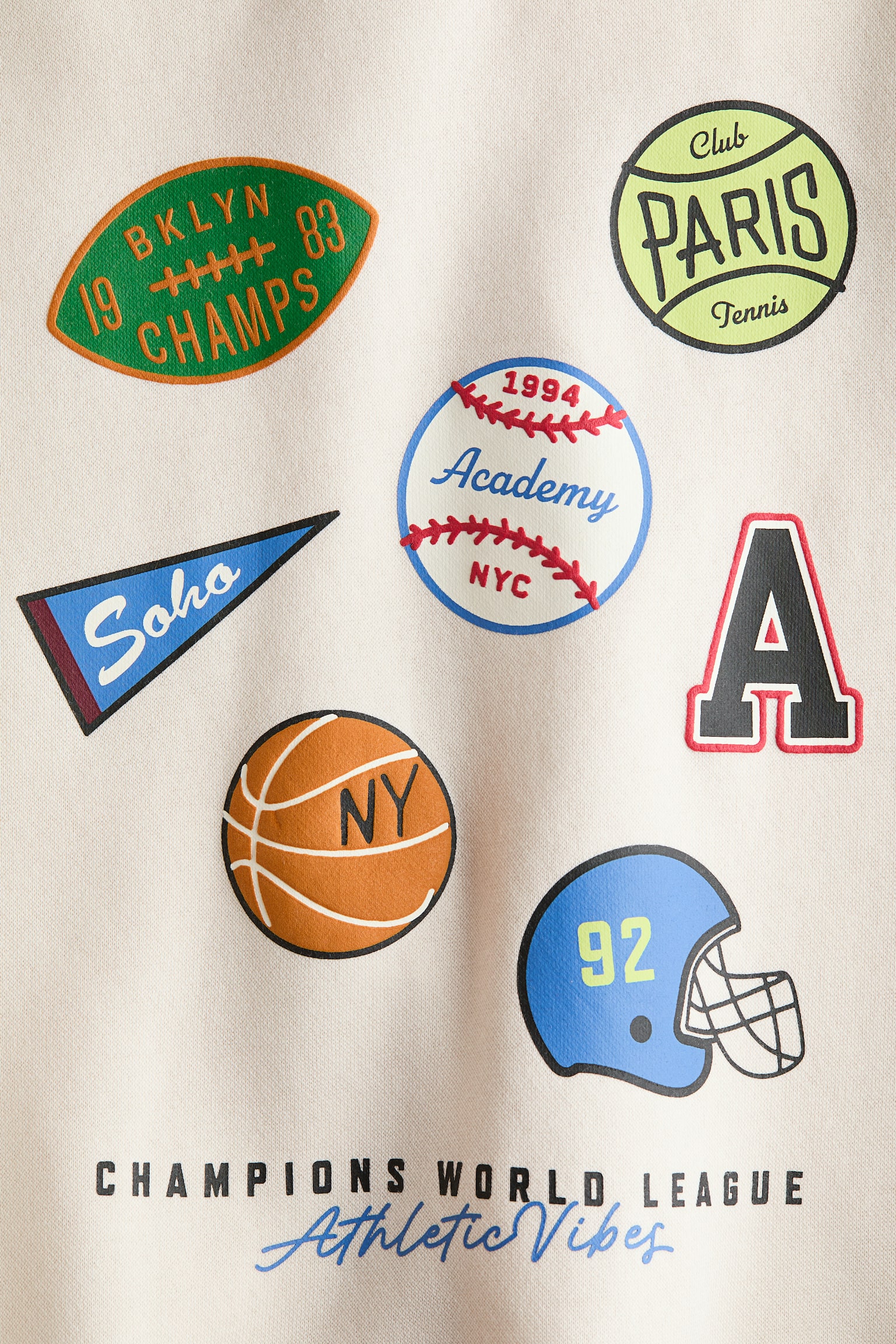 Sweat imprimé - Beige clair/sports/Vert/London/Rouge/Brooklyn/Beige clair/NASA/Crème/noir/Gris chiné/Saturn/Blanc/tricératops/Dark green/Striped/Bleu marine/dinosaure/Crème/T-Rex/Gris foncé/Football Legend/Beige clair/chien/Gris foncé/St Moritz/Bleu foncé/Arizona/Bleu marine/Dino Running Club - 5