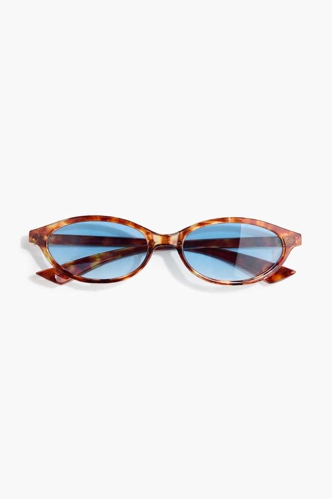 Oval Sunglasses - Brown/tortoiseshell pattern - 1