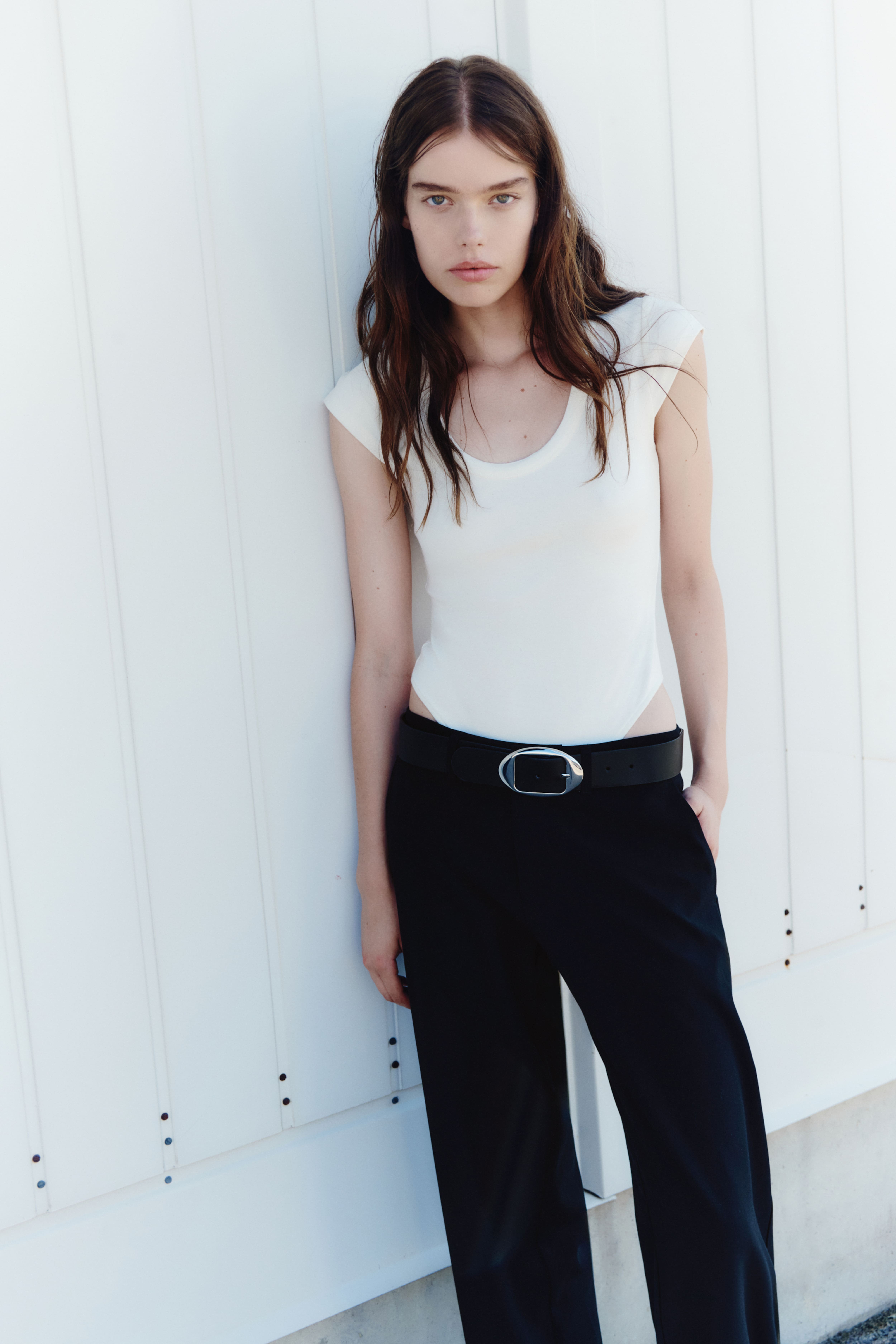 Dressy Barrel-Leg Pants