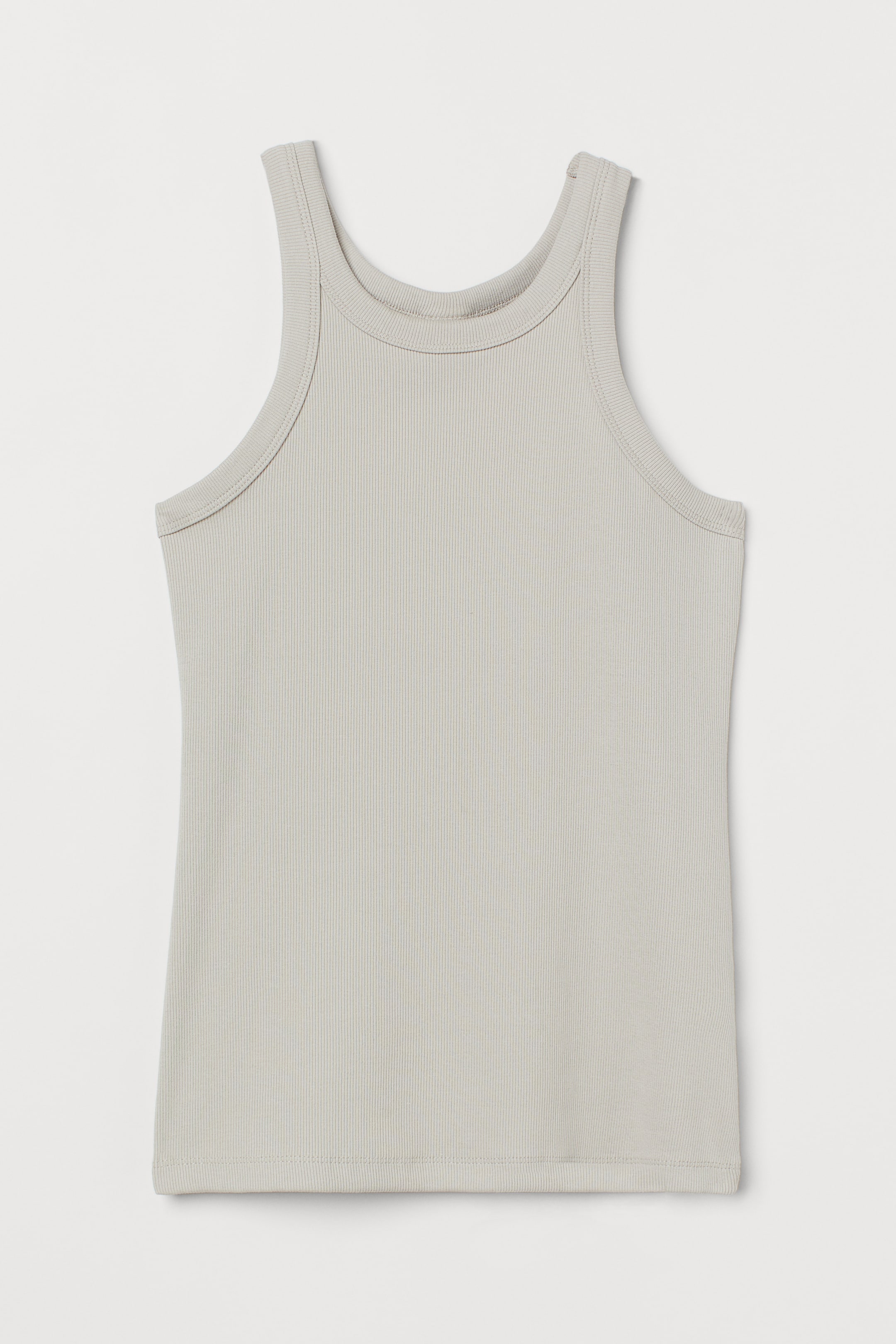 Ribbed Tank Top - Light green - Ladies | H&M US