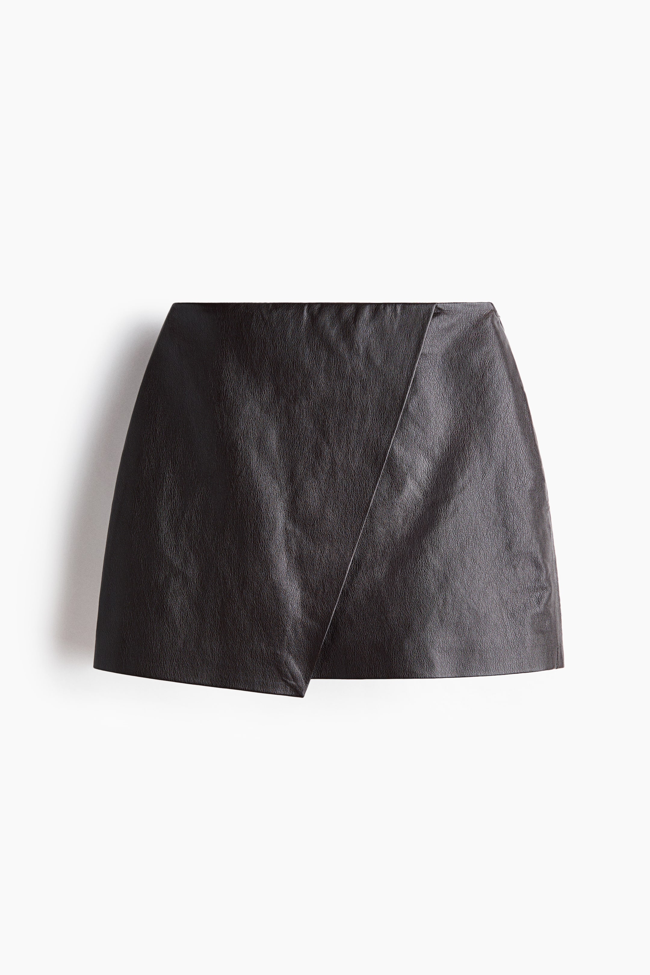 Coated Wrap Skirt