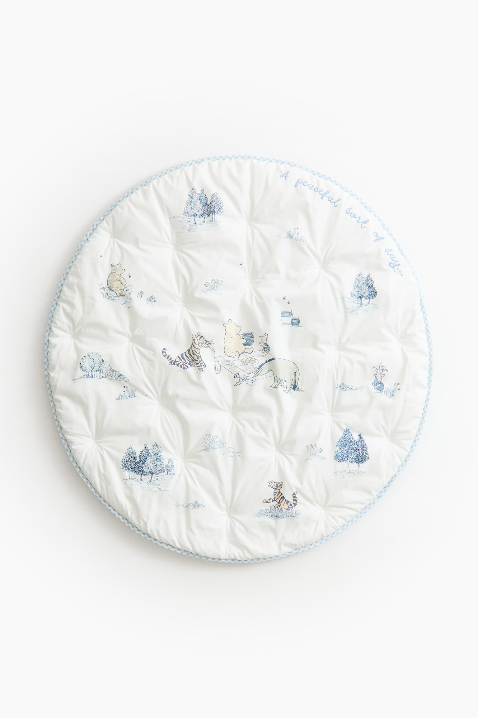 Cotton Baby Mat with Motif - Light blue/Winnie the Pooh/Light green/Winnie the Pooh - 1