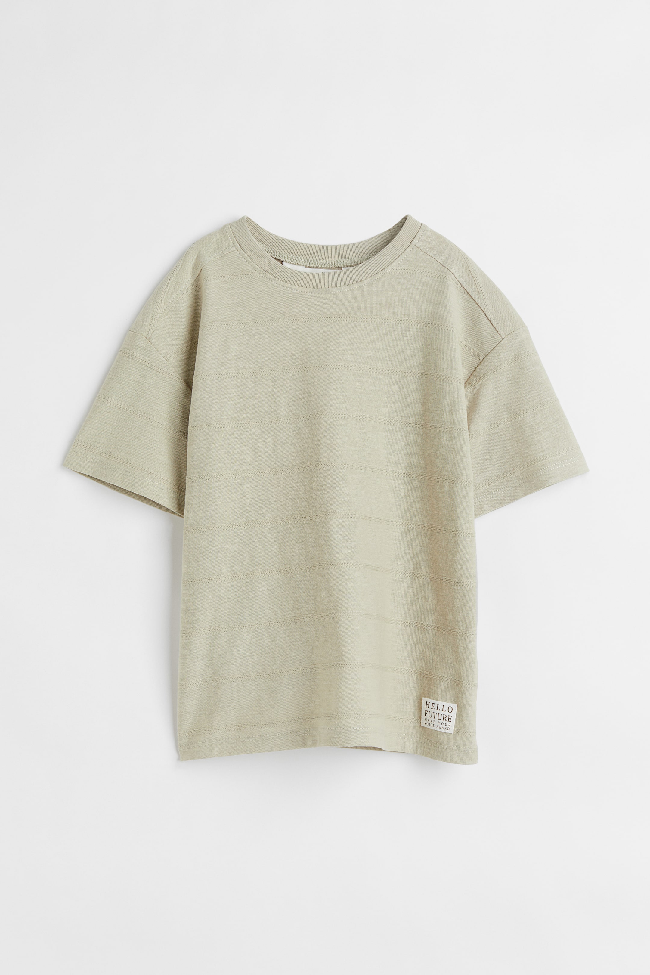 Oversized Slub Cotton T-shirt