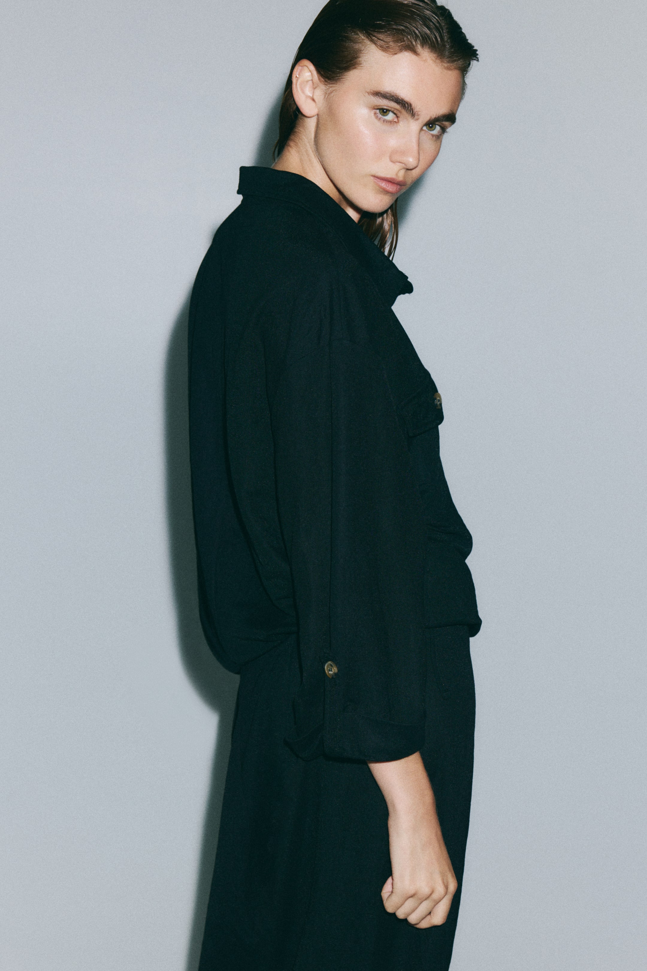 Chemise à enfiler en piqué