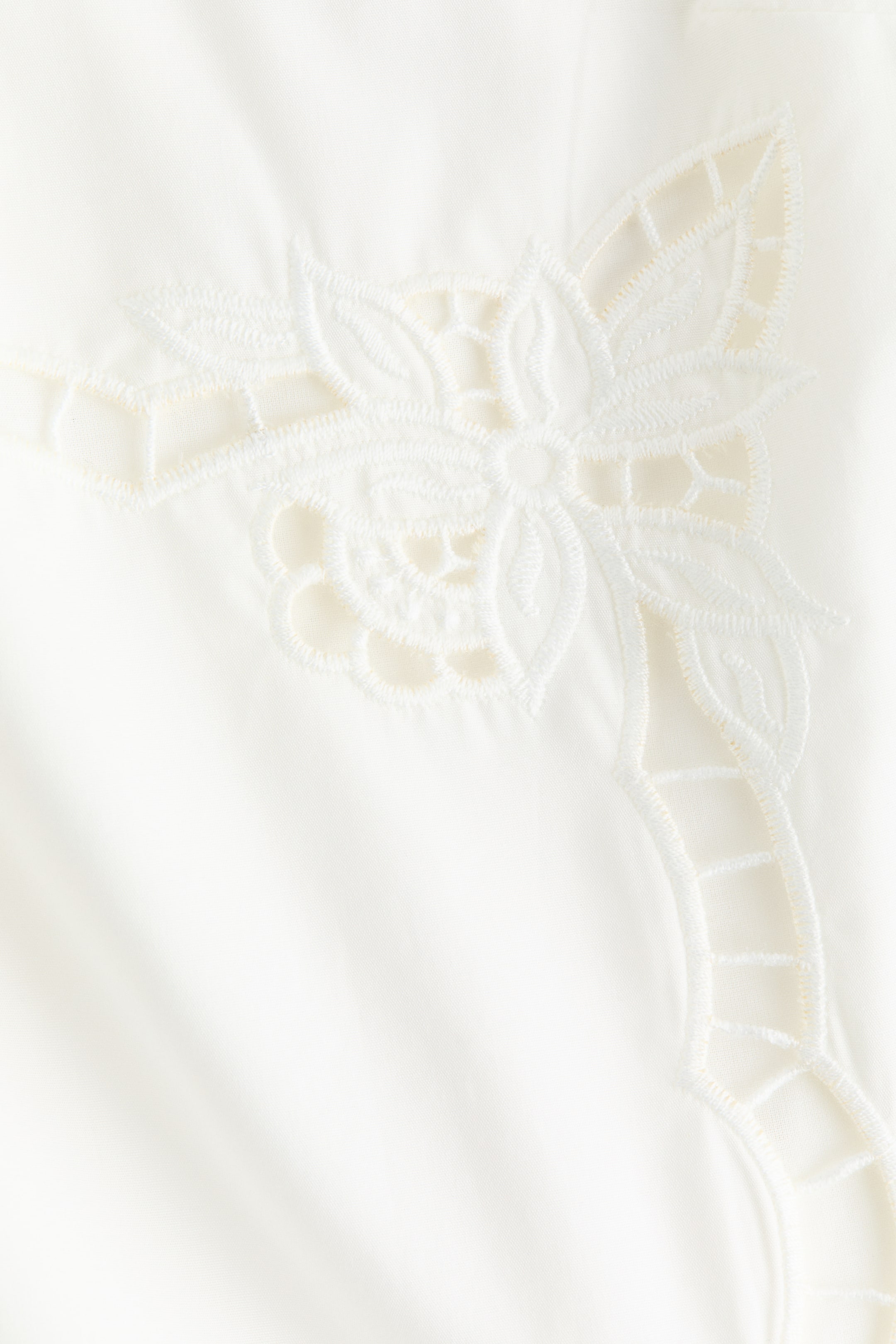 Strappy Top with Eyelet Embroidery
