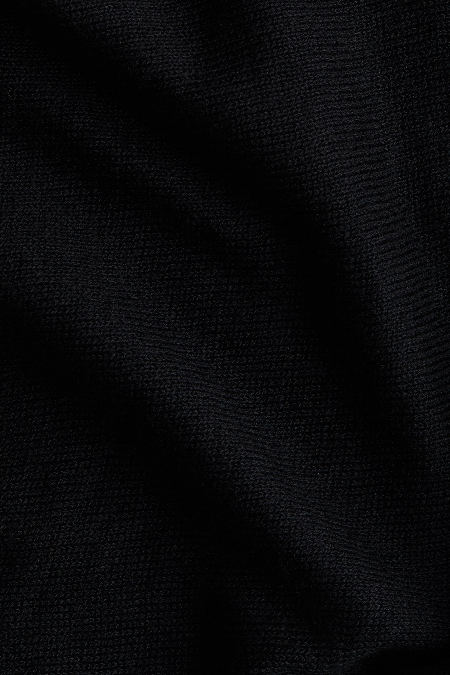 Женская накидка H&M Knit Boat-Neck Cape, цвет: Чёрный — фото 4