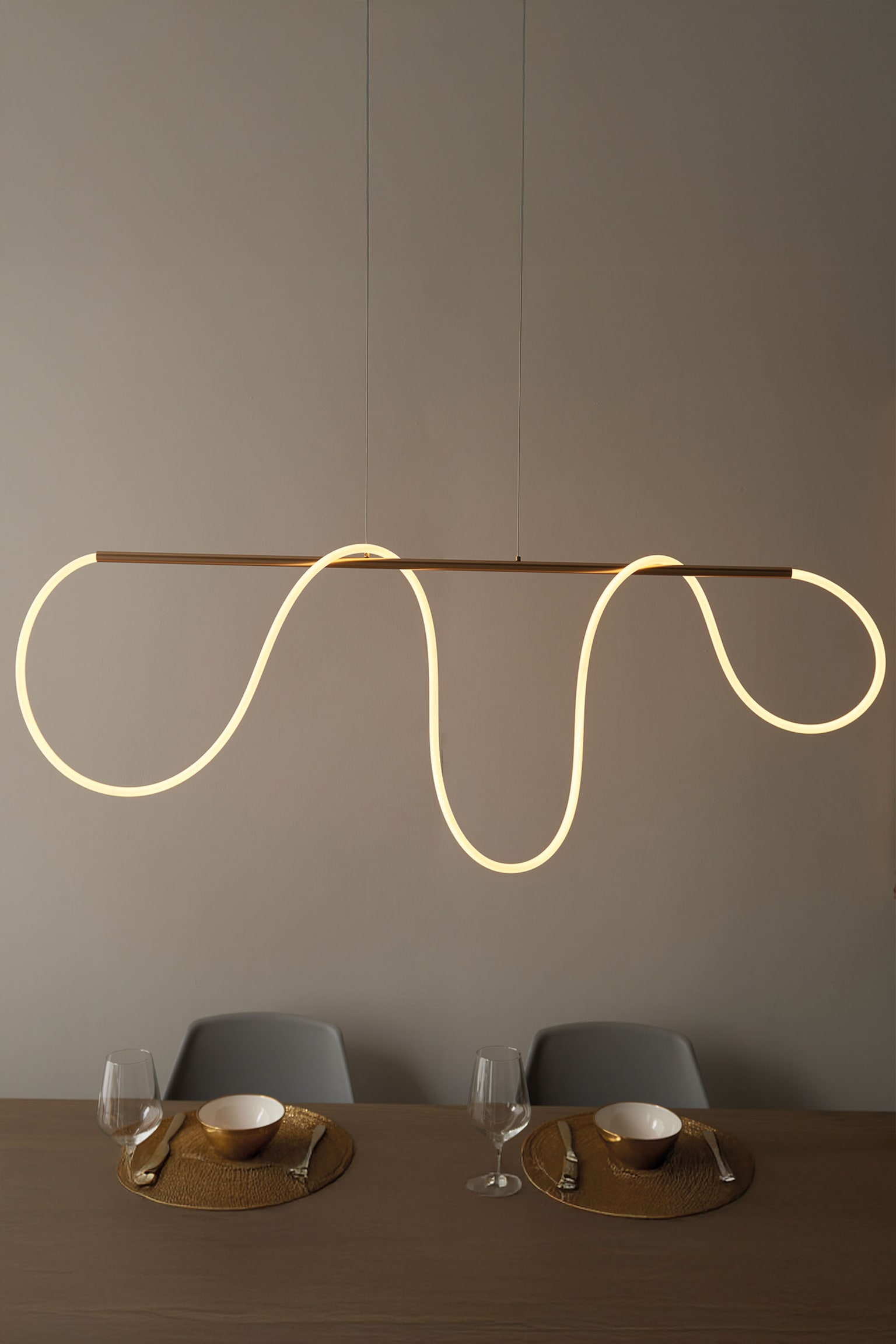 1 Pendant Light - Gold - 1