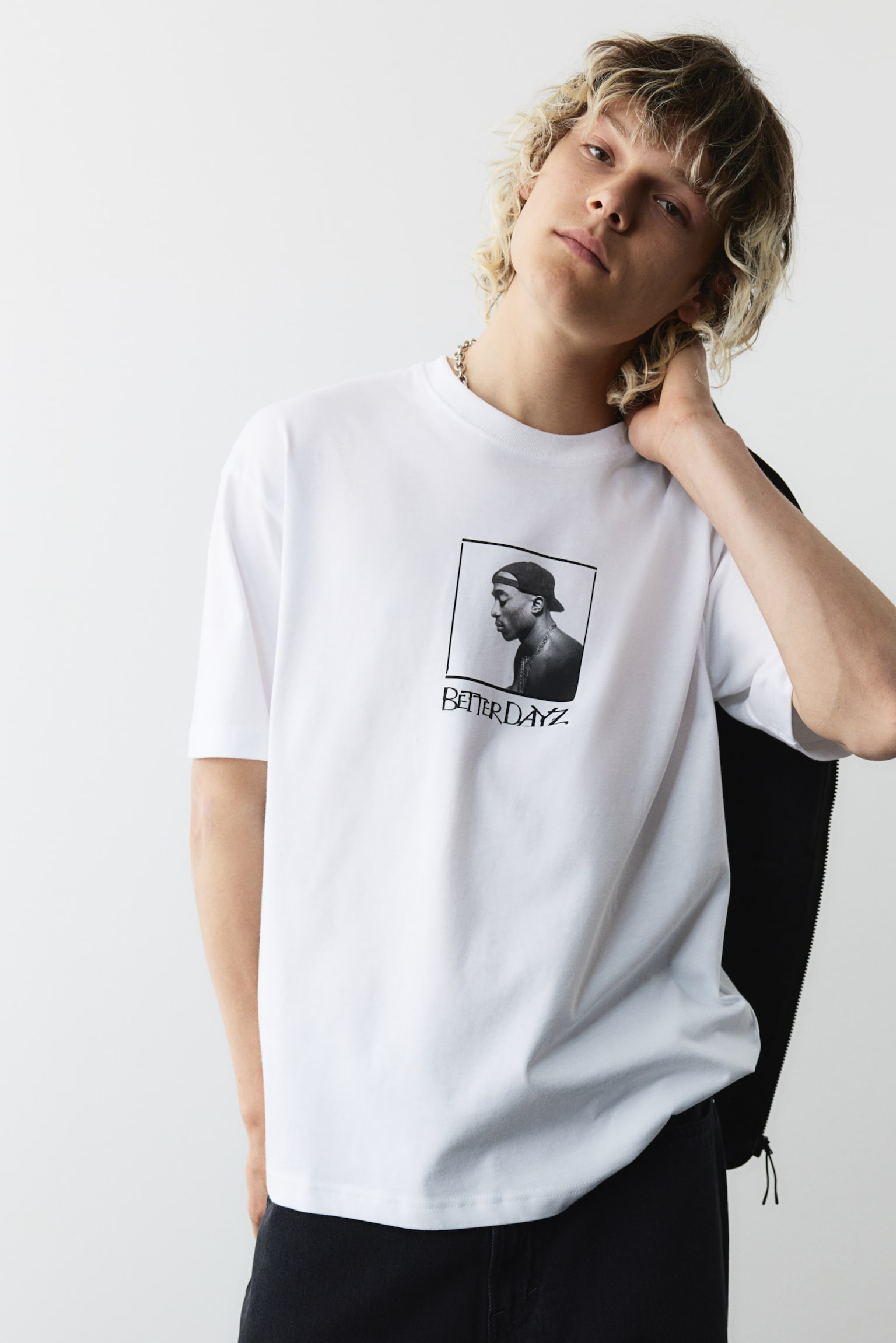 Relaxed Fit T-shirt - White/2Pac/White/Kodak/White/Jaws/White/Rocky/White/Discovery Channel - 3