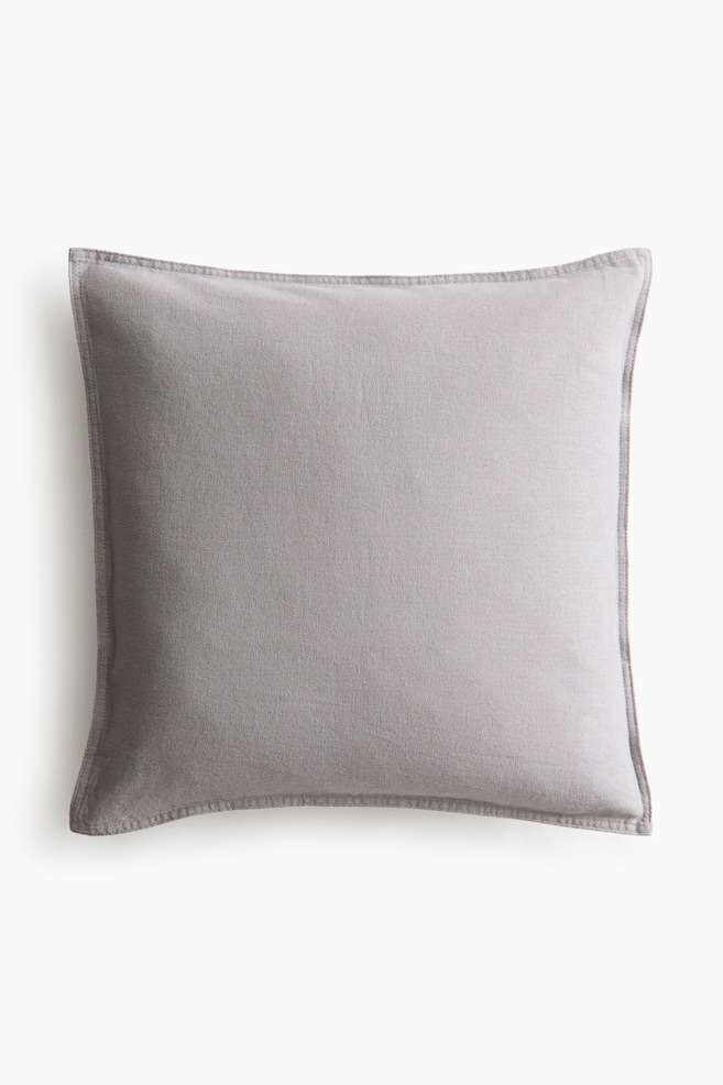 Linen-blend Cushion Cover - Light gray/Dark khaki green/Dark dusty blue/Dusty brown/Taupe/Light dusty blue/Light beige/Dark brown/Moss green/Sage green/Taupe/Blue/White/White/Orange - 1