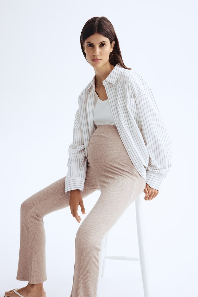 MAMA Before & After Pantaloni a costine-Beige - 4
