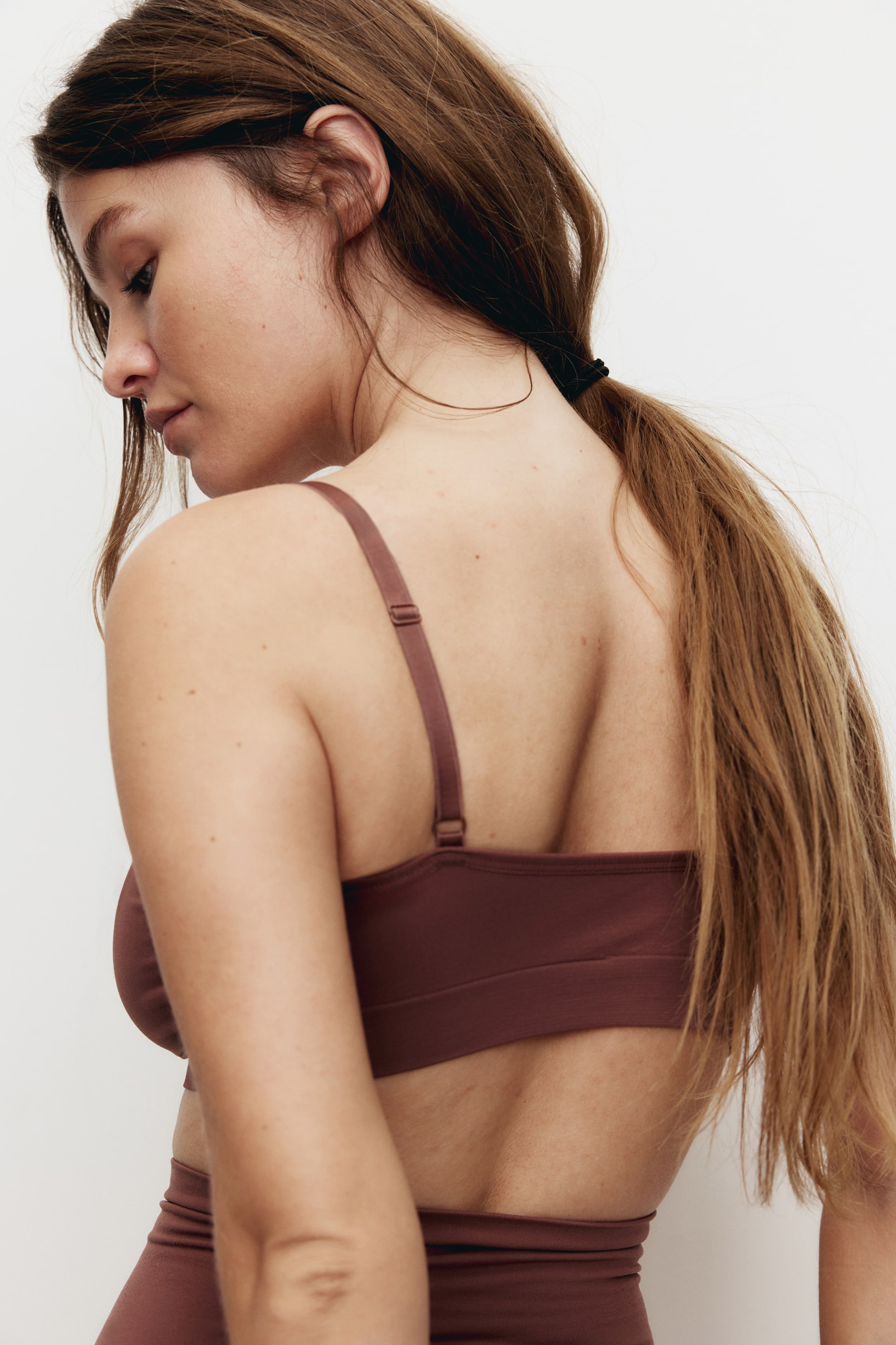 Ver imagem maior: Sutiã macio almofadado sem costuras - Castanho - SENHORA | H&M PT 3