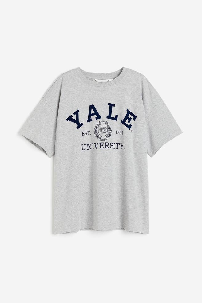 Oversized T-shirt med tryk - Lysegråmeleret/Yale/Mørkegrå/UCLA/Creme/NFL/Sort/The Rolling Stones/dc/dc/dc/dc/dc/dc/dc/dc/dc/dc/dc/dc - 2