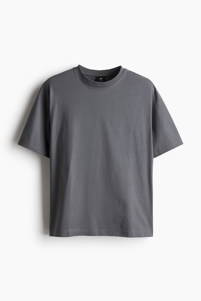 Loose Fit T-shirt - Dark grey - 1
