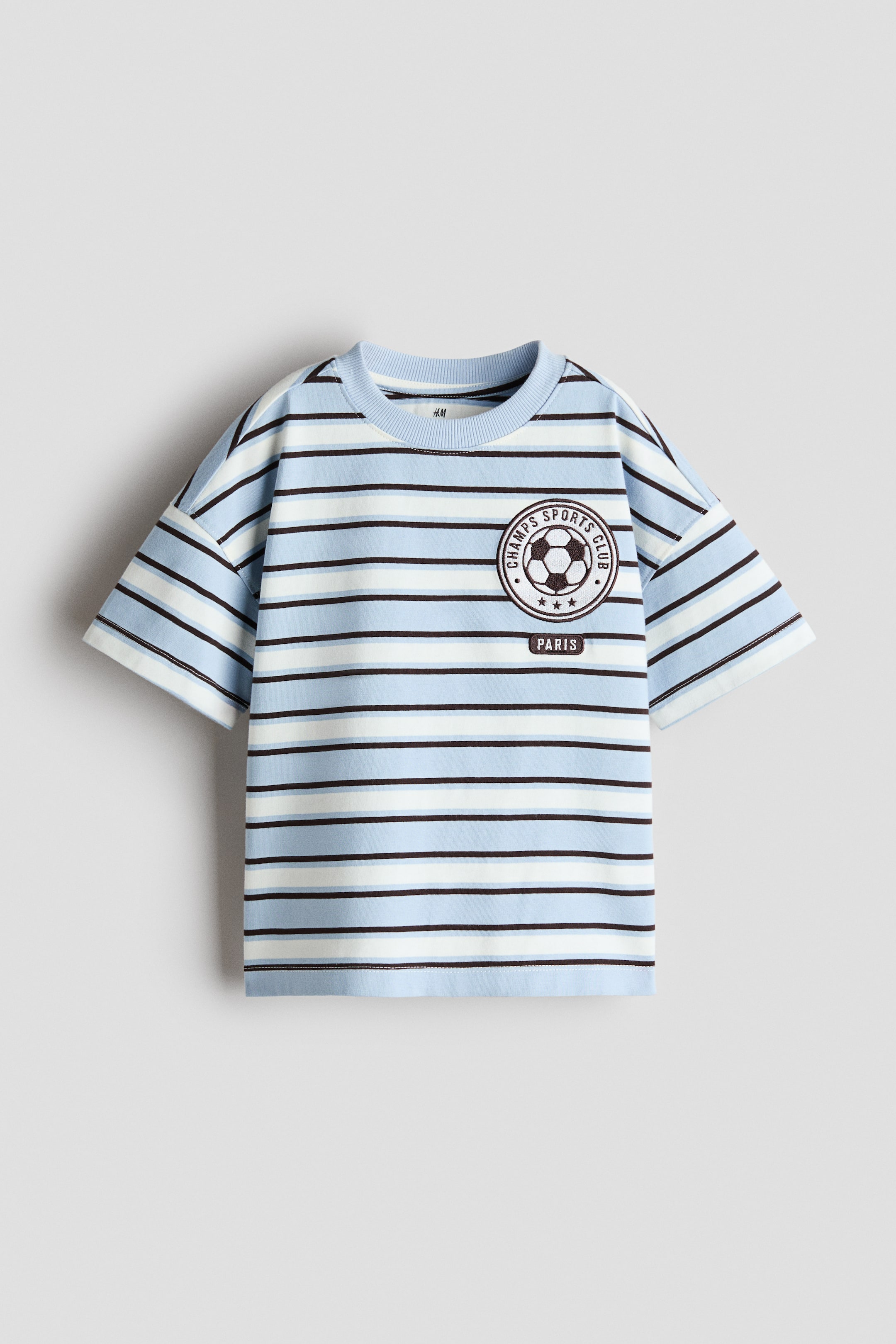 View larger image: Loose-fit printed T-shirt - Light blue/Paris - Kids | H&M 1