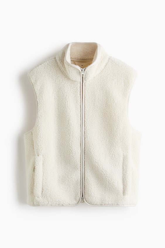 Женские жилеты H&M Loose-Fit Teddy Fleece Sports Vest