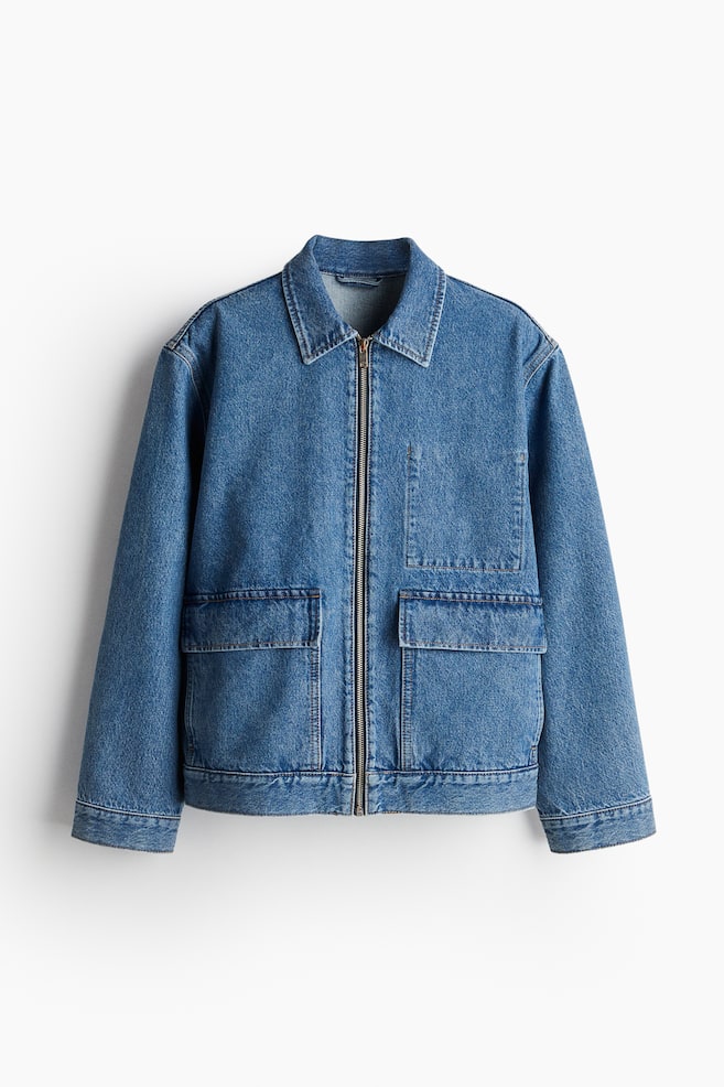Kurtka dżinsowa - Jasnoniebieski denim/Kremowy/Ciemnoniebieski denim/Ciemnoniebieski denim/Paski - 1