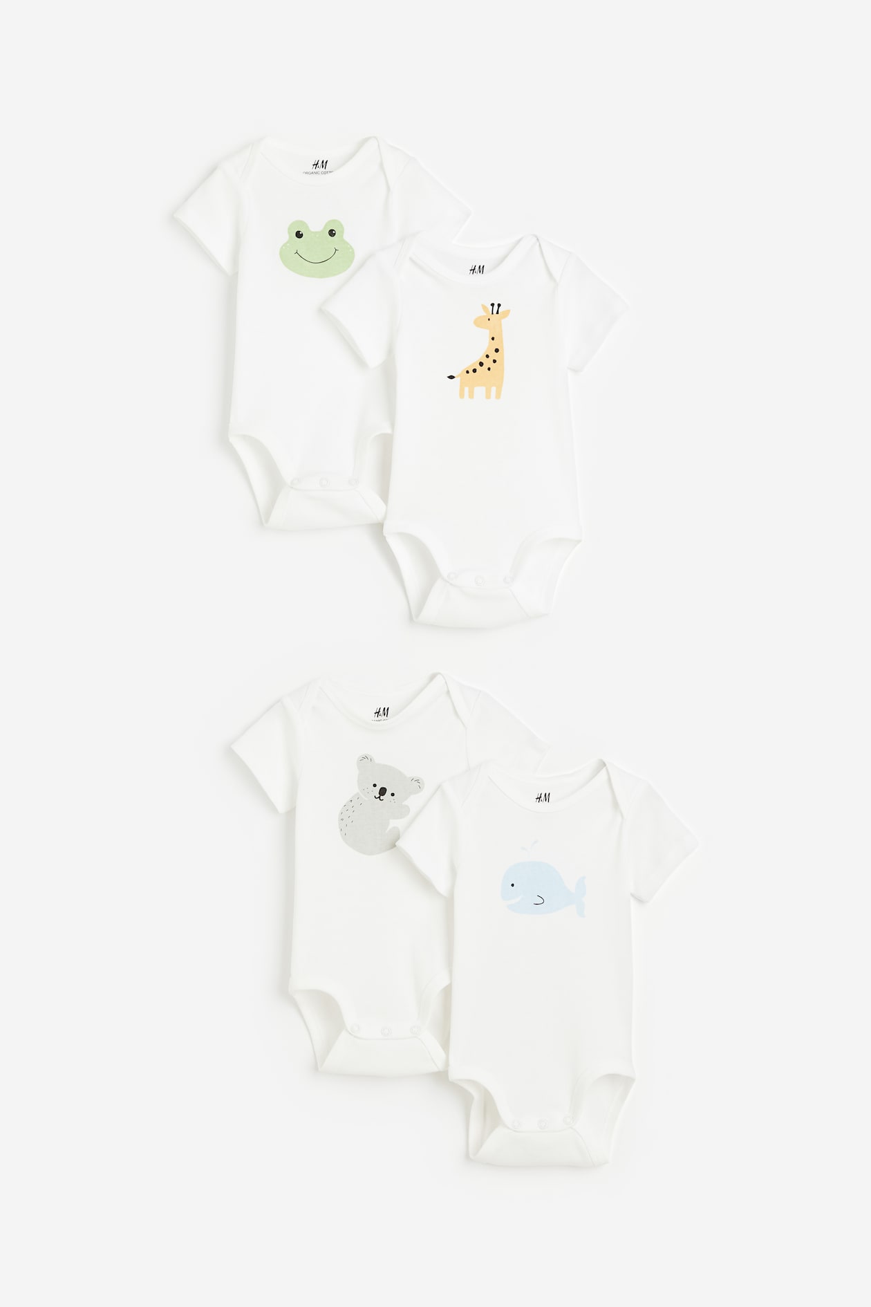 NEXT Pasgeboren Set van 7 babyrompers met korte mouwen