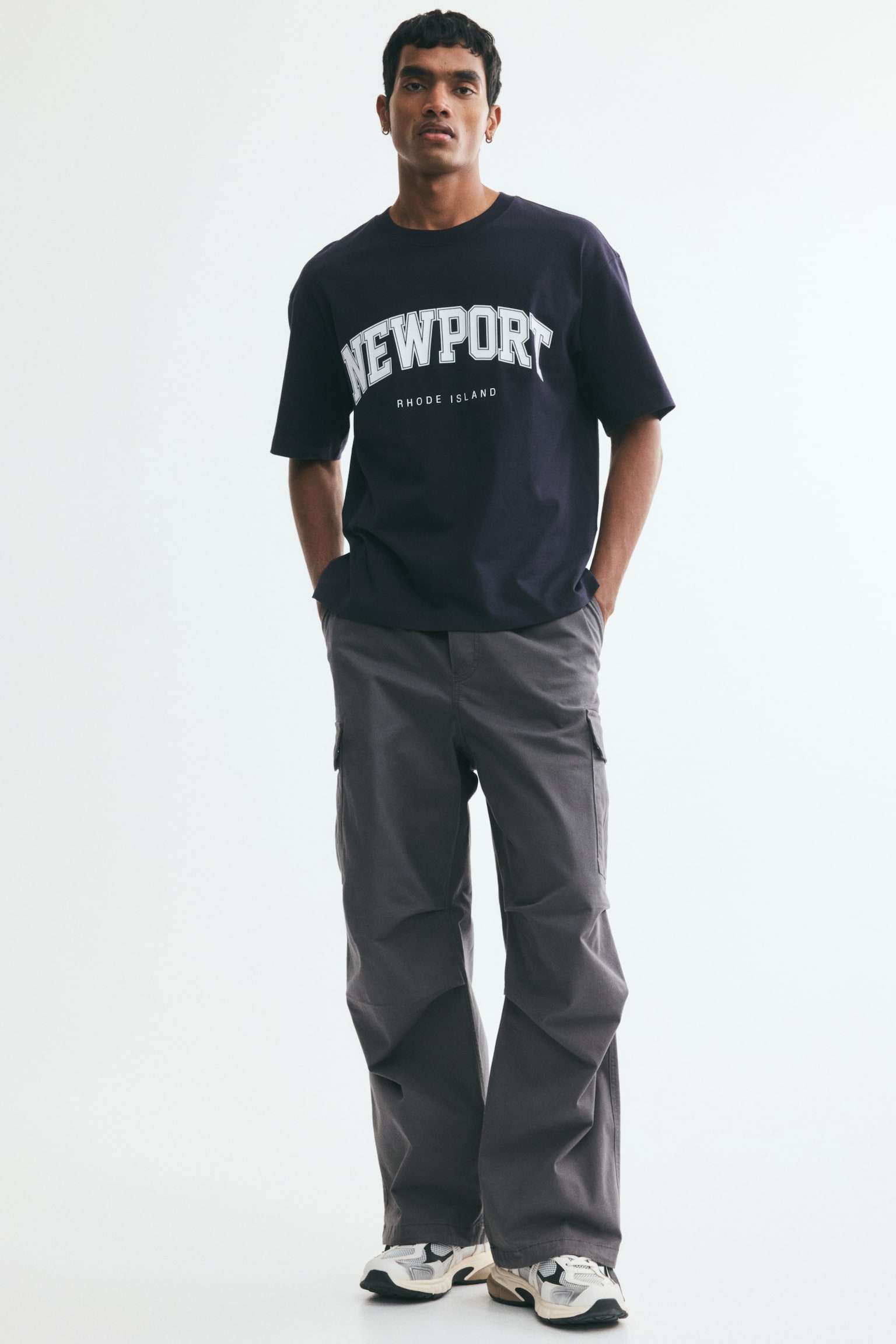 Loose Fit Cargo trousers - Dark grey/Dark mole/Black - 1