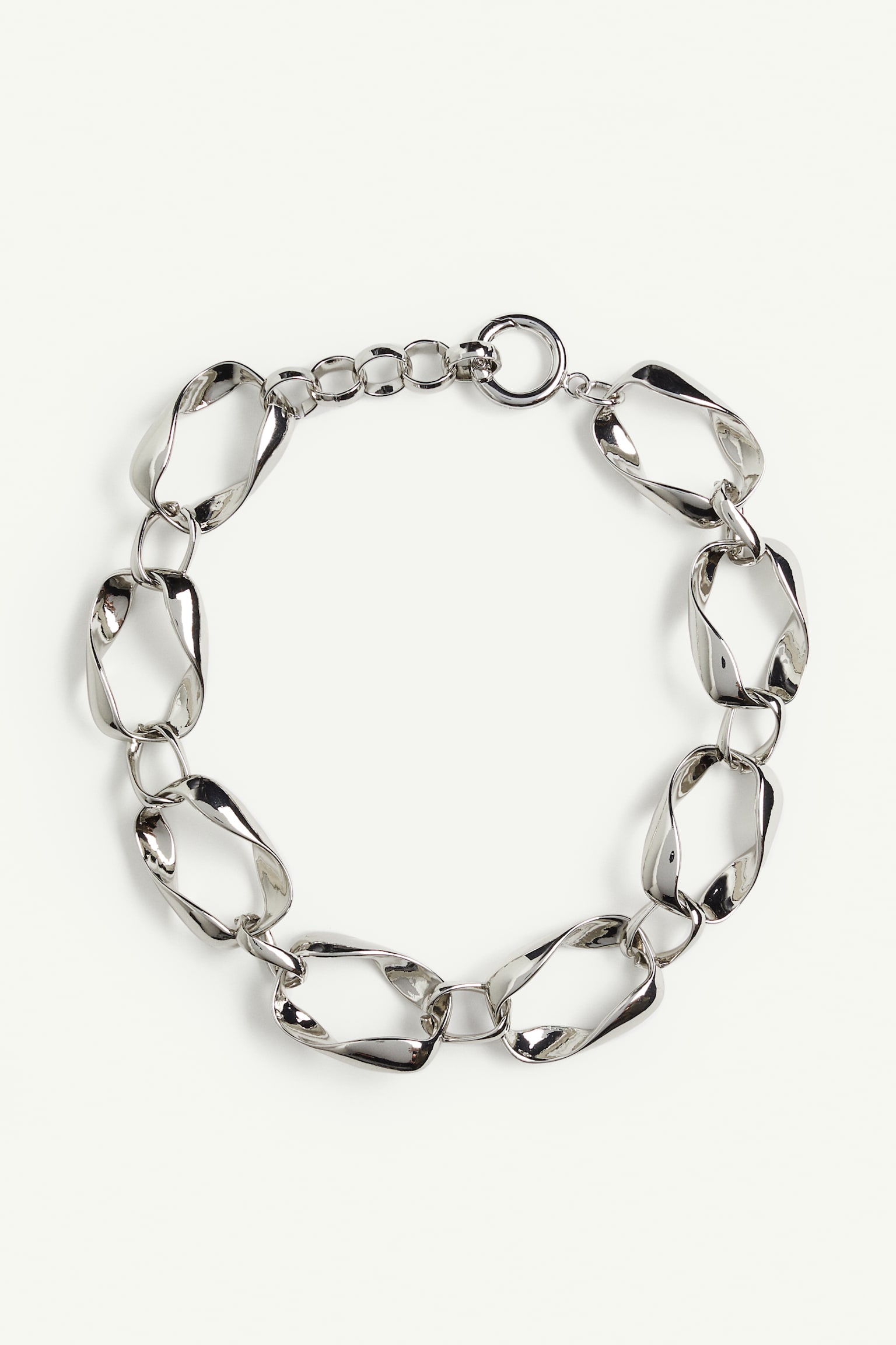 Short chain necklace - Silver-coloured - 1