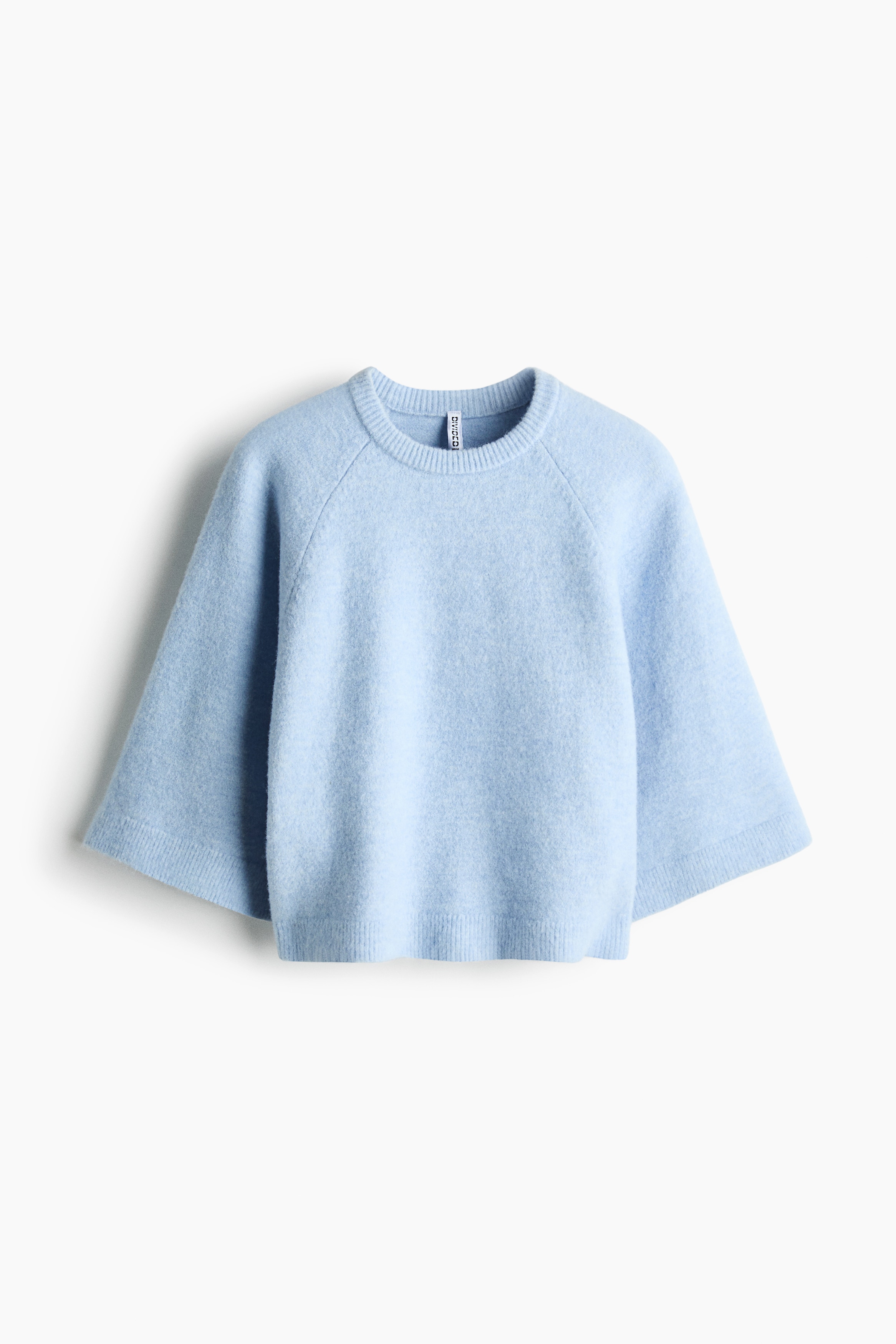 Áo jumper dáng thoải mái - Màu xanh dương nhạt/Màu kem