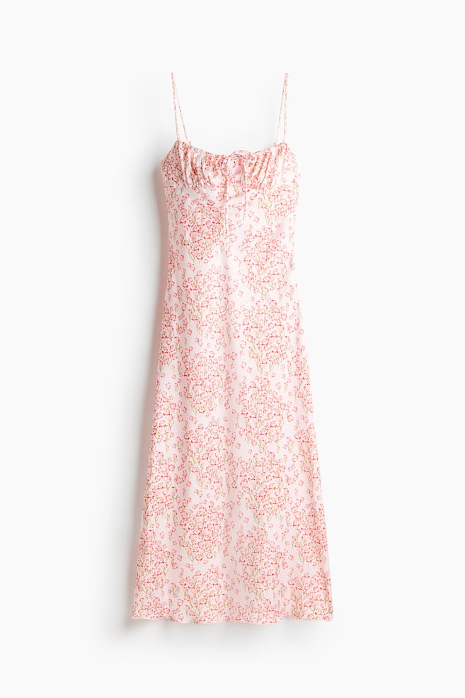 Trägerkleid - Weiss/Geblümt/Braun/Leopardenprint - 1