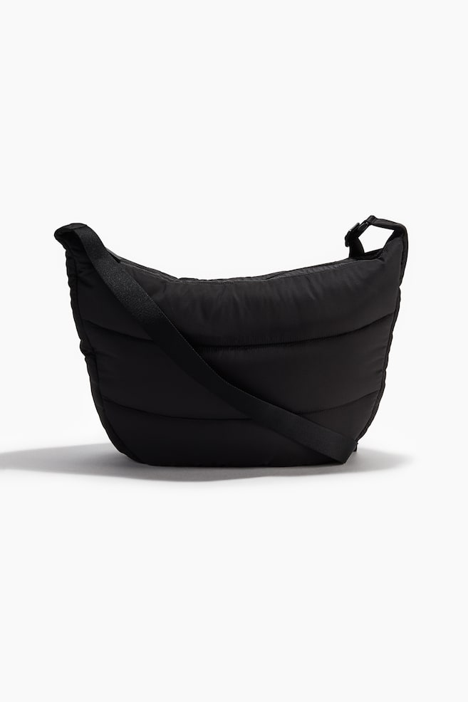 Bolso cruzado acolchado - Negro/Verde caqui - 1