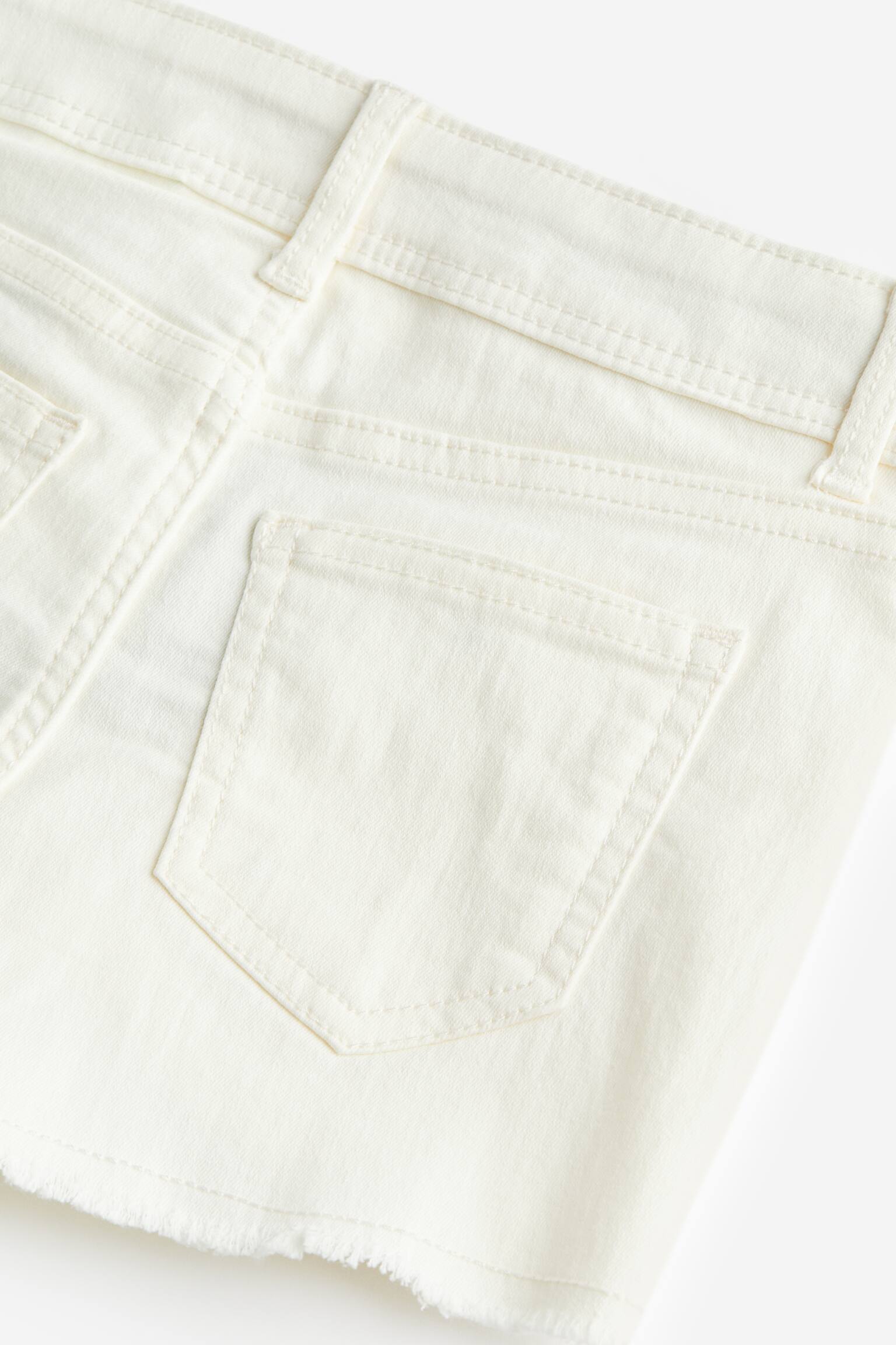 Quần short dệt chéo - Màu trắng tự nhiên/Màu xanh kaki nhạt - 2