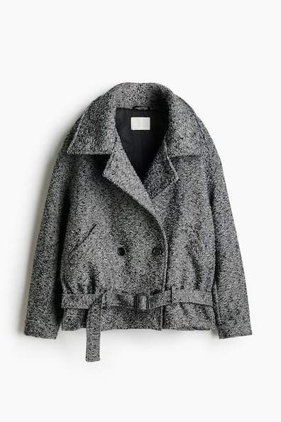 ウールブレンド ダブルブレストジャケット