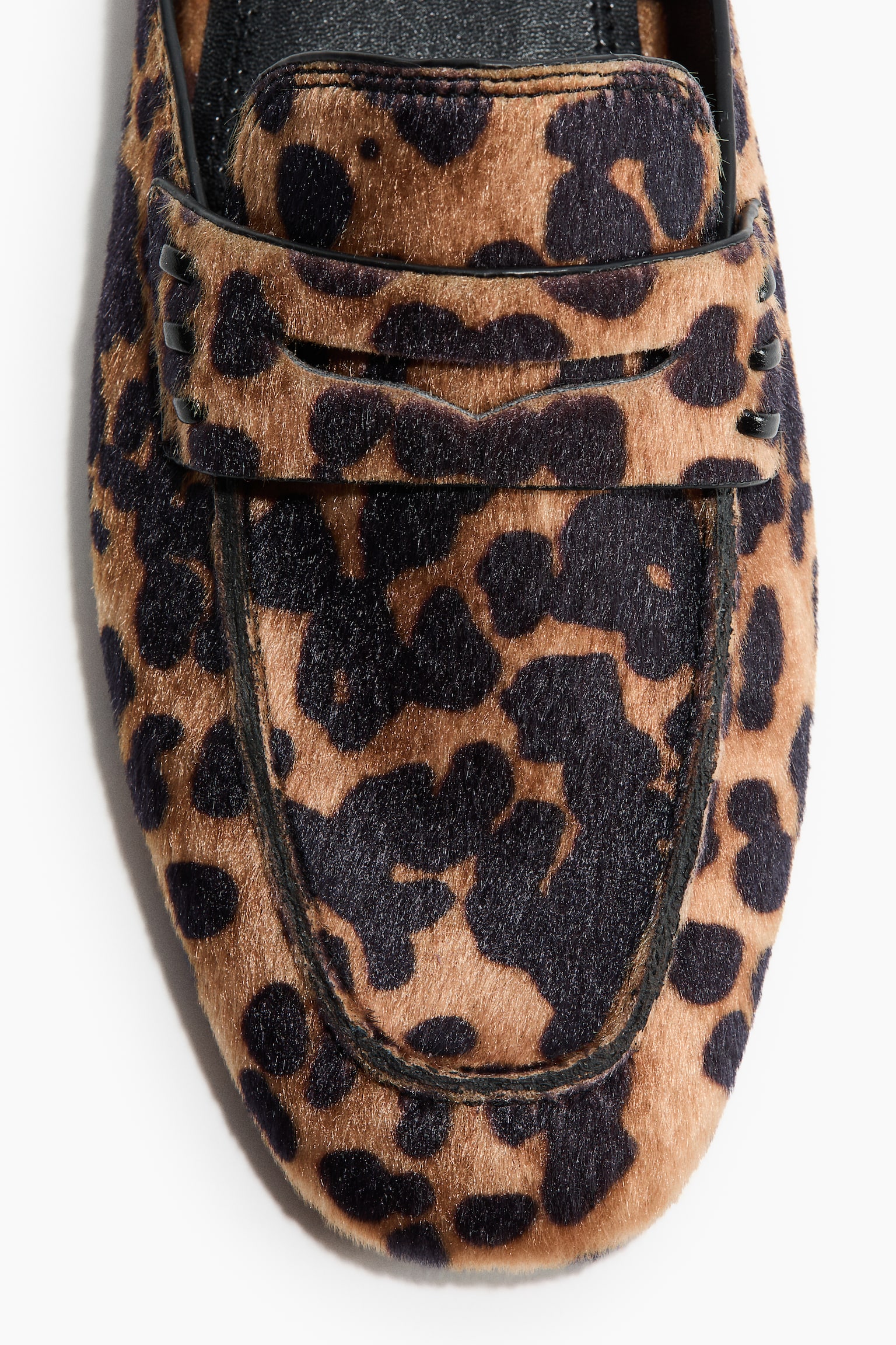 Loafer mules - Beige/Leopard print/Black - 4