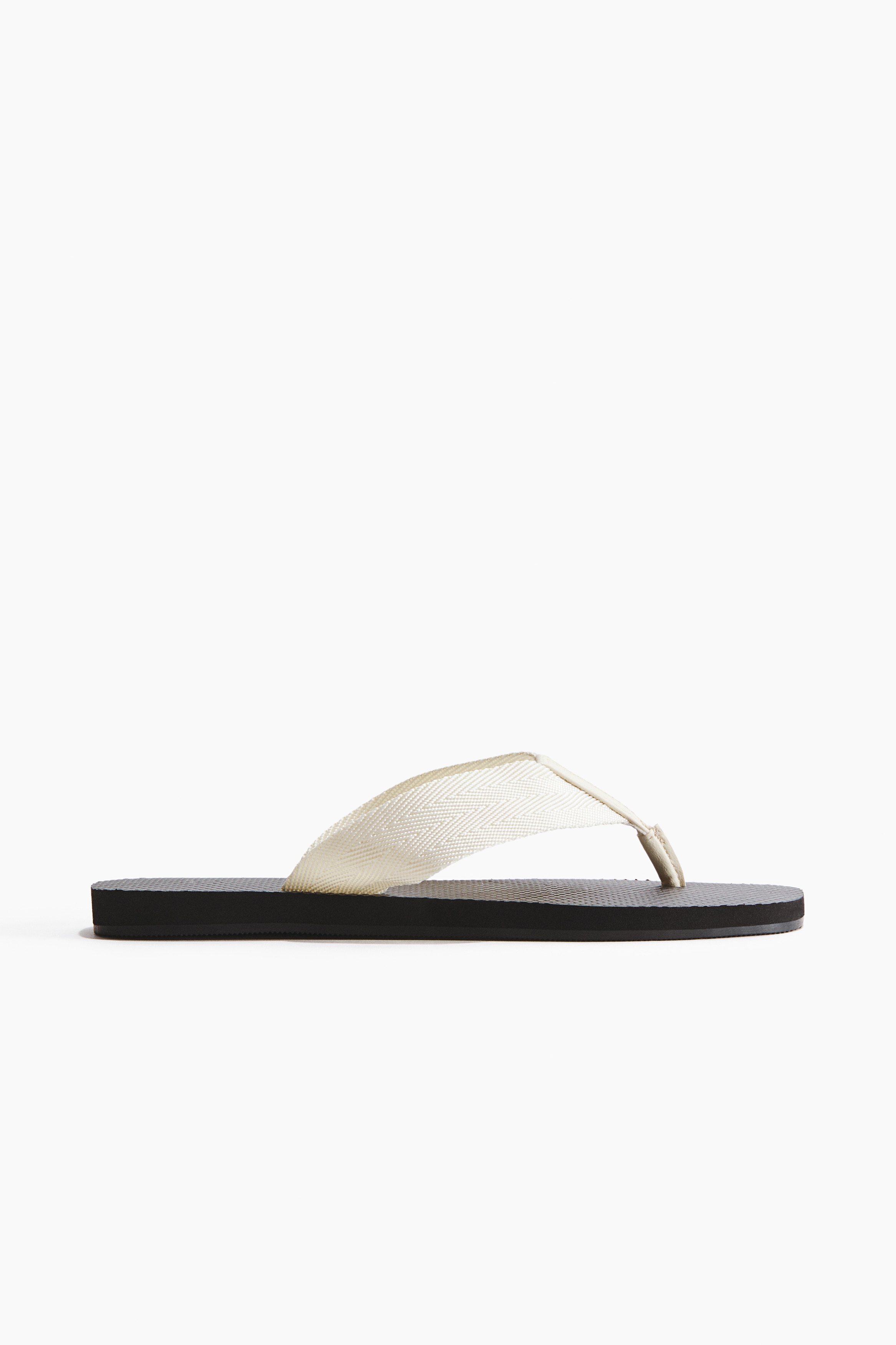 Ladies - Cream Flip-Flops - Size: 10-11 - H&M