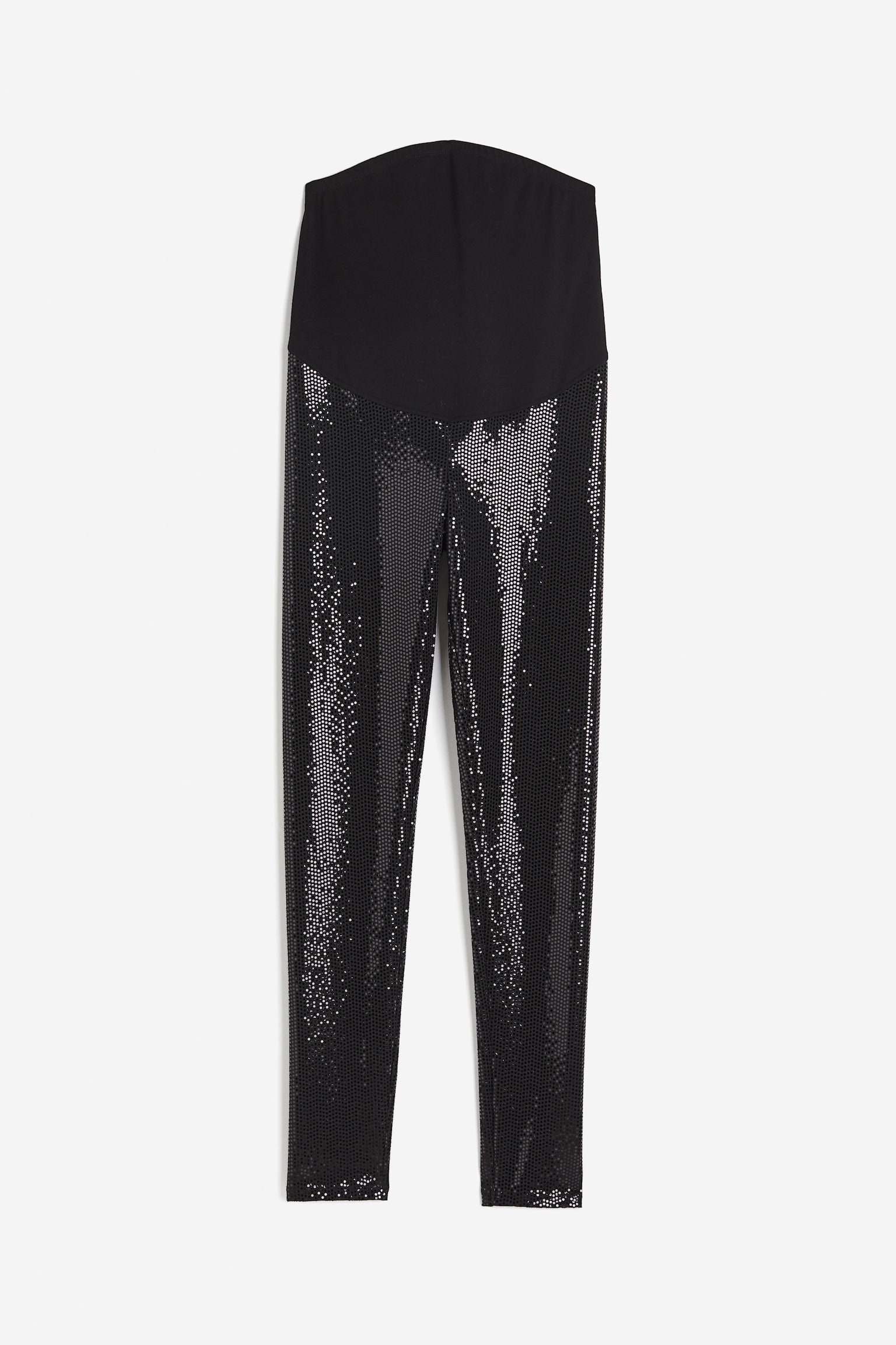 MAMA Sequined leggings - Black - 1