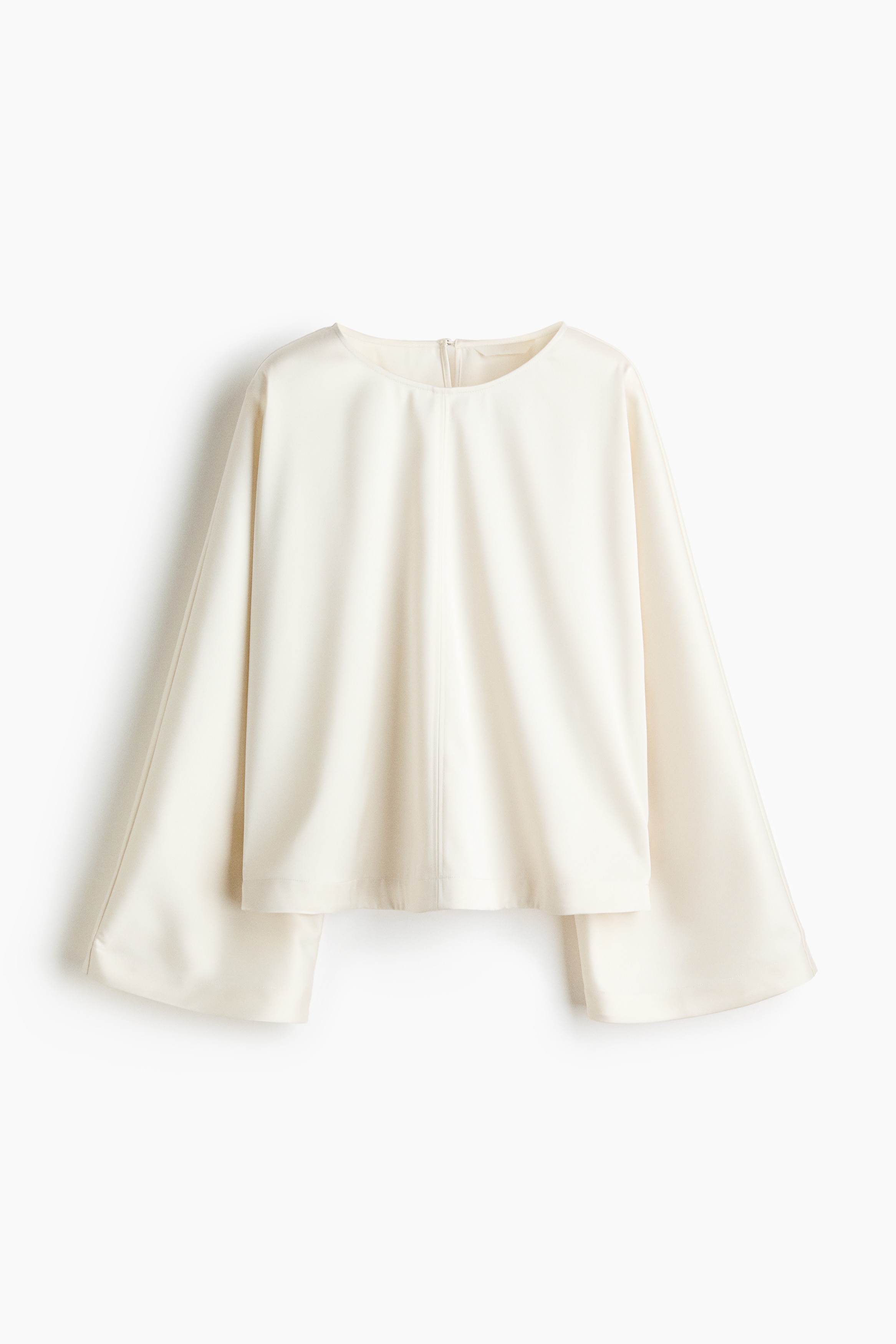 Loose Fit Blouse - Cream/Dark beige/Leopard print