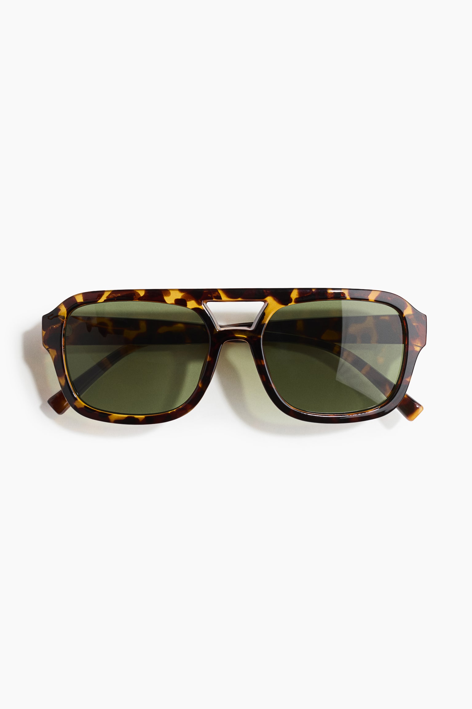Aviator-style sunglasses - Brown/Tortoiseshell pattern/Burgundy