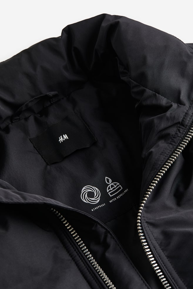 Regular Fit Puffer jacket - Black/Cream - 5