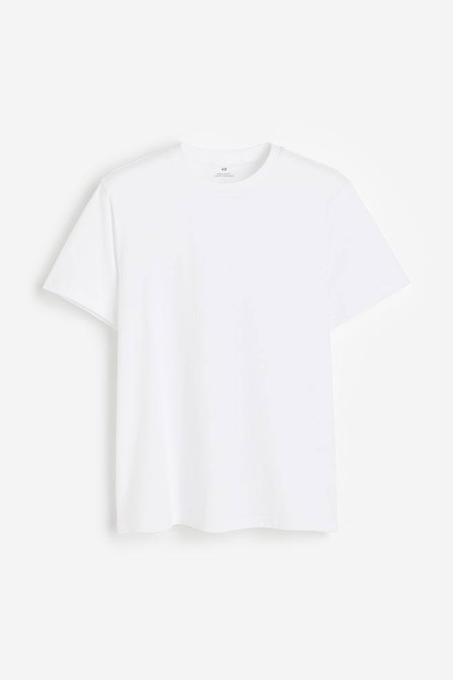 T-shirt Regular Fit 3-pak - Biały/Czarny/Turkusowy/Szarobeżowy/Szary melanż/dc/dc - 2