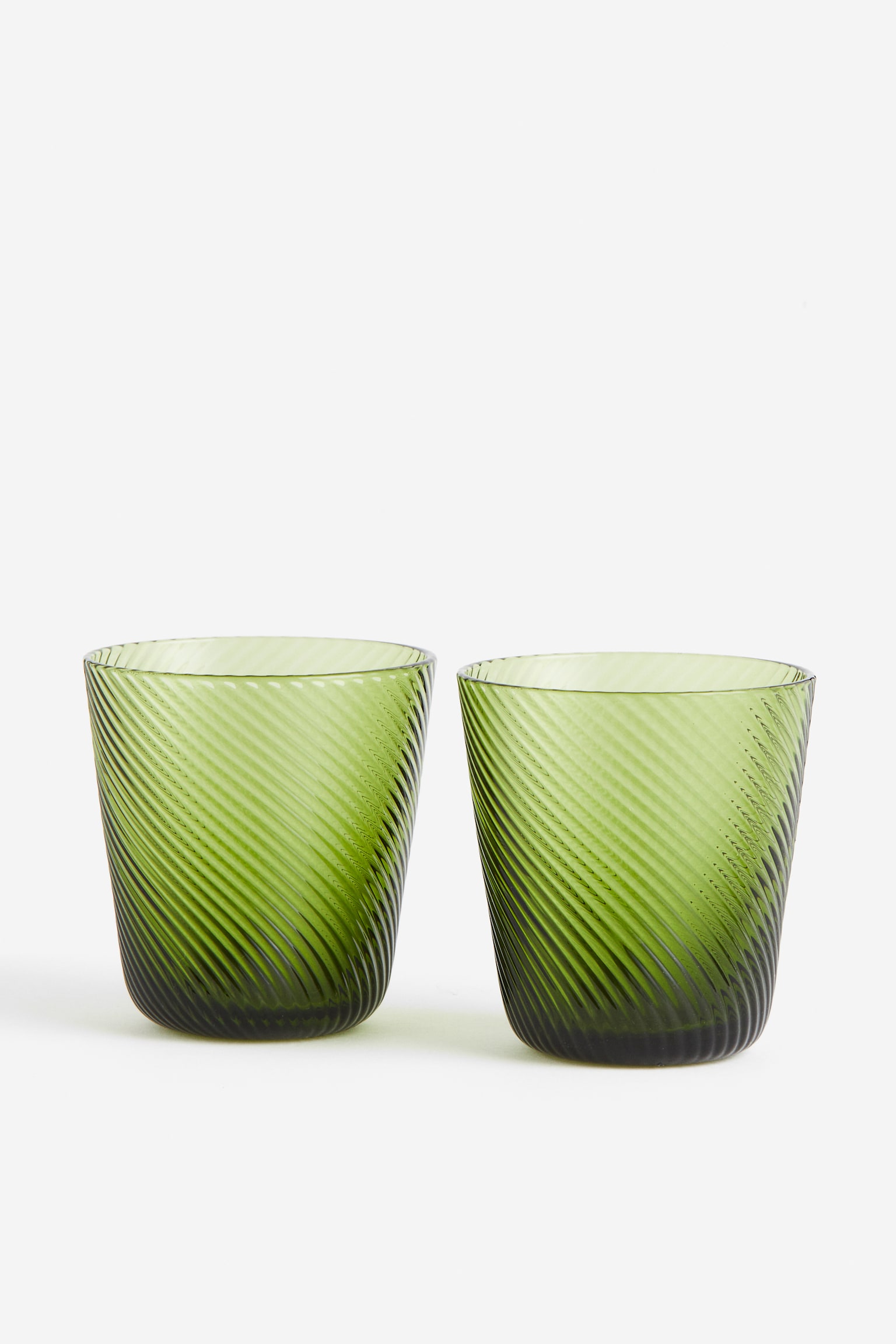 Lot de 2 verres à eau - Vert - 1