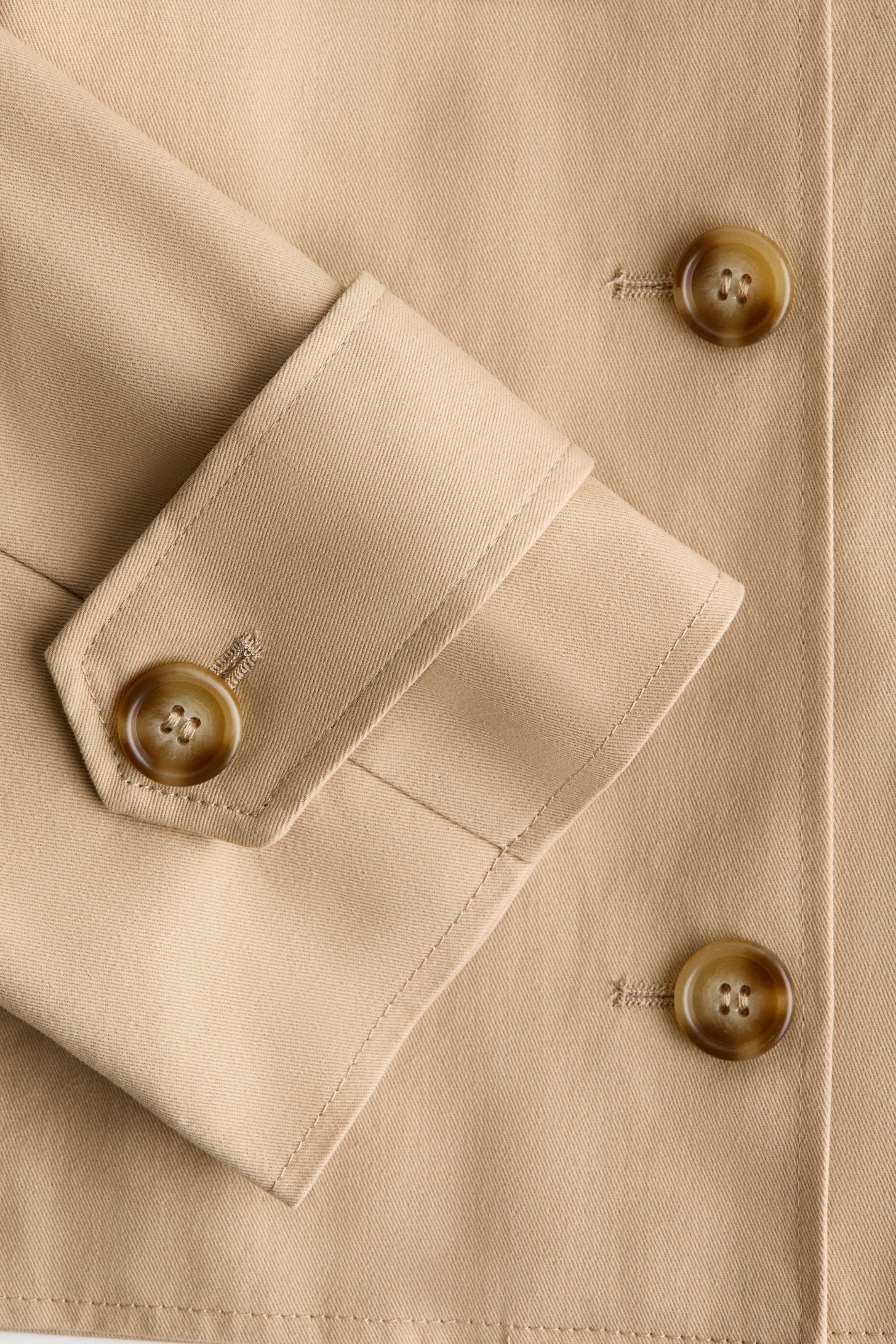 Veste style imperméable en coton