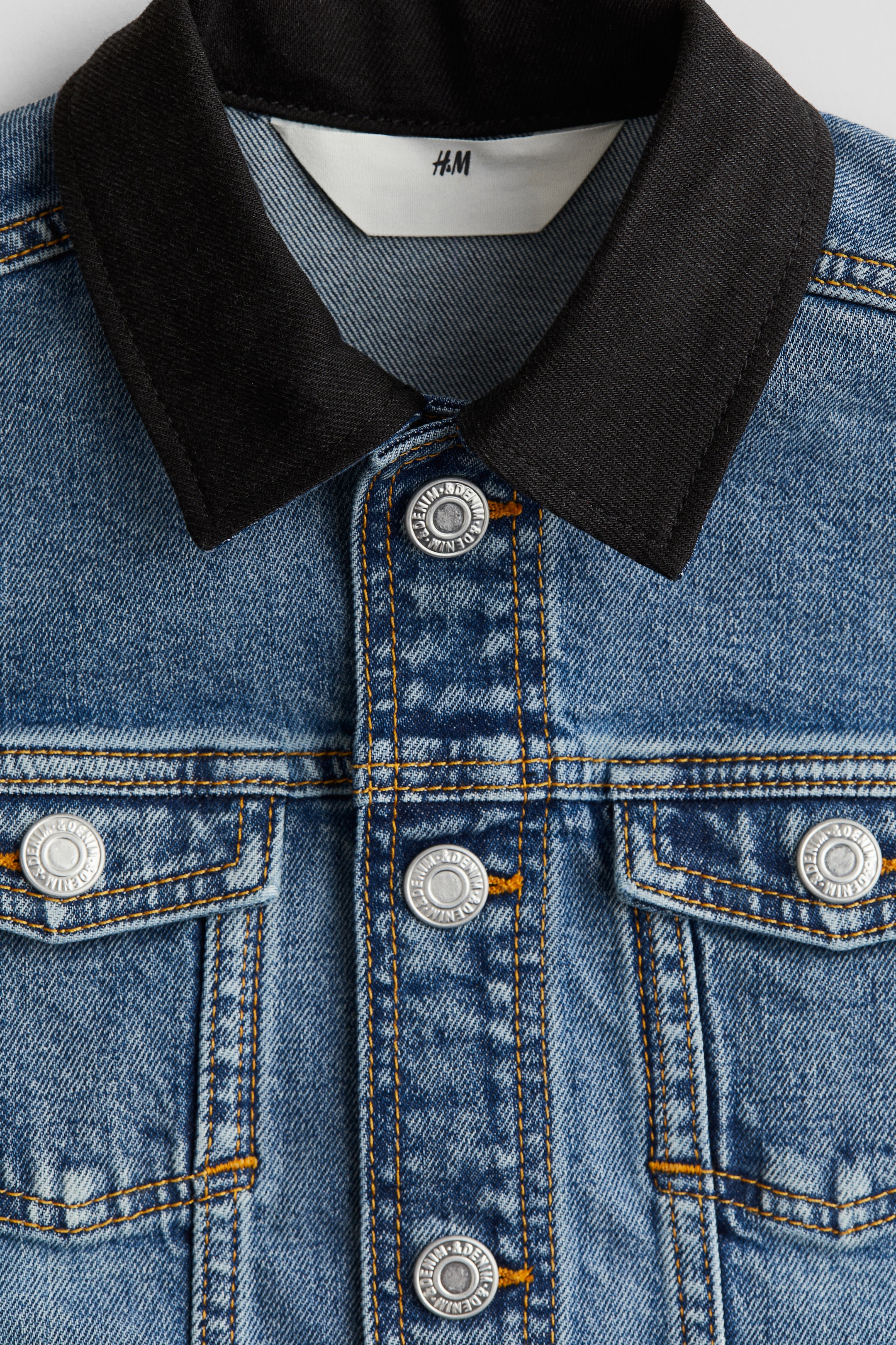 Oversized denim jacket - Denim blue - Kids | H&M GB 5