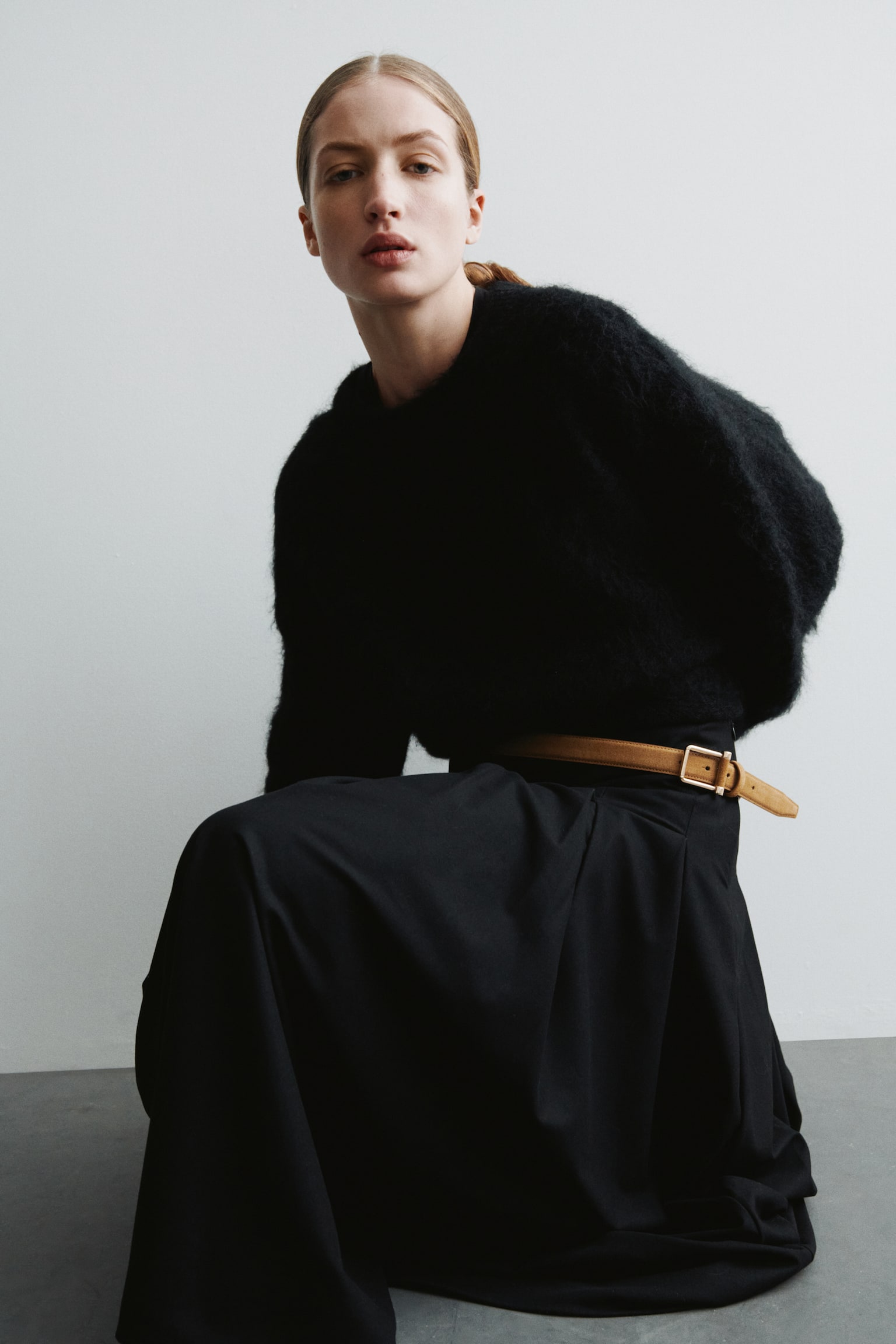 Женский ремень H&M Leather Belt, цвет: Бежевый — фото 2